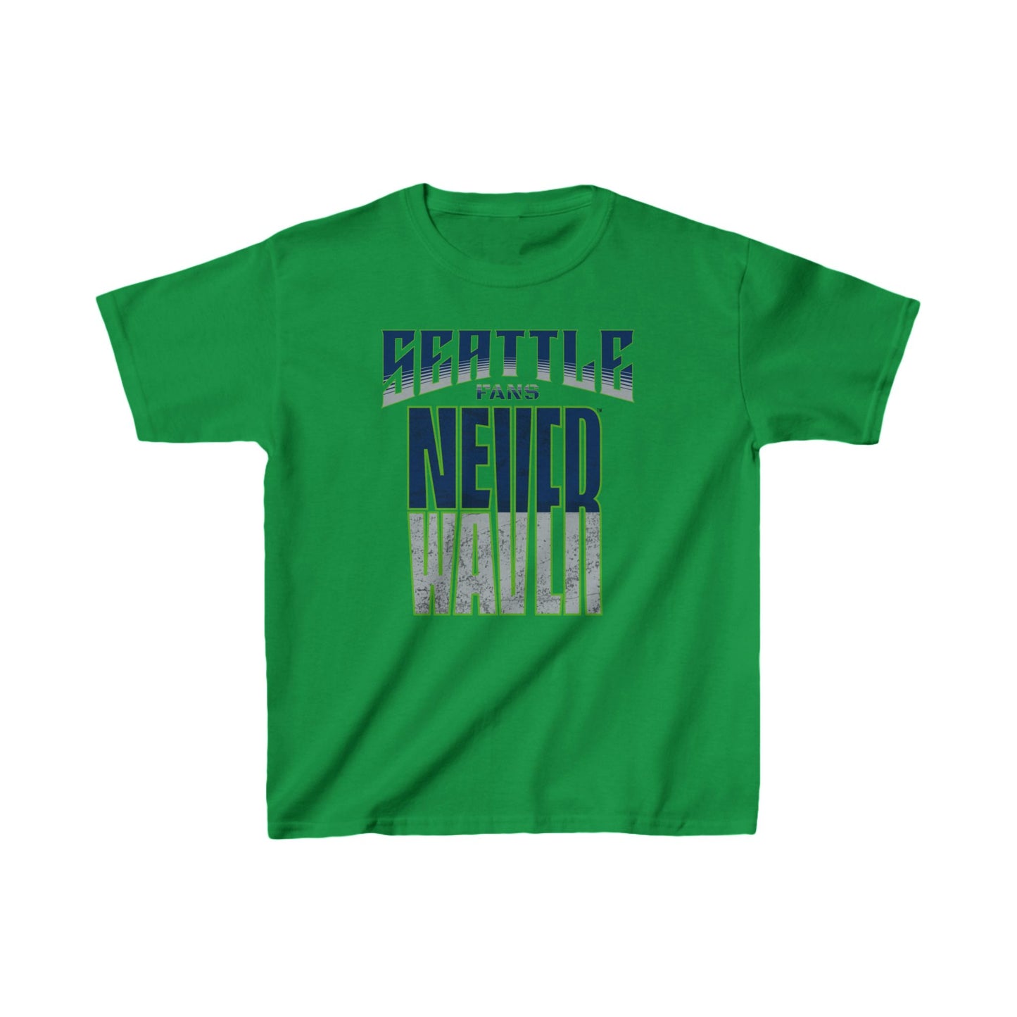 Seattle Fans Never Waver Kids Heavy Cotton™ Tee