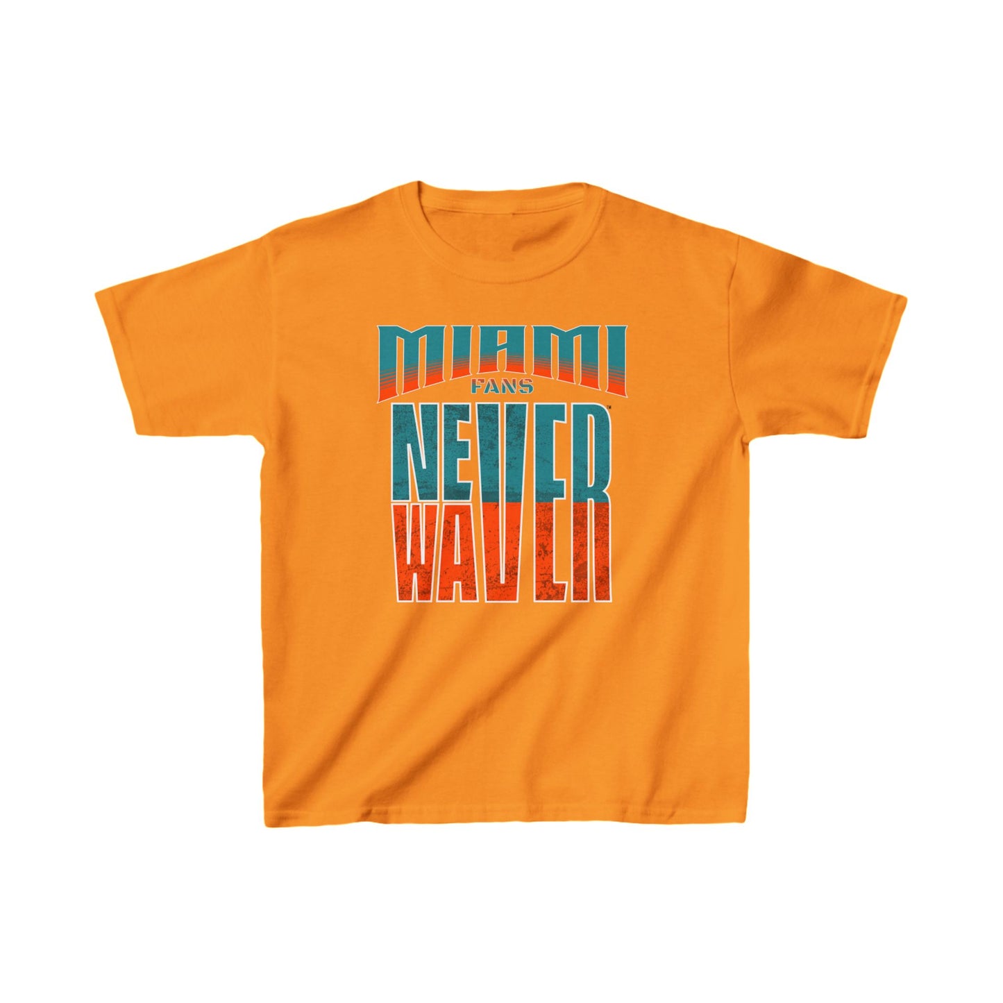 Miami Fans Never Waver Kids Heavy Cotton™ Tee