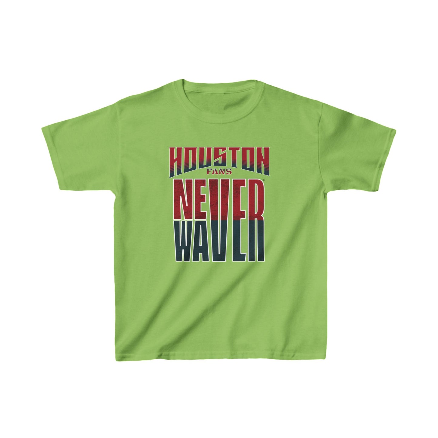 Huston Fans Never Waver Kids Heavy Cotton™ Tee