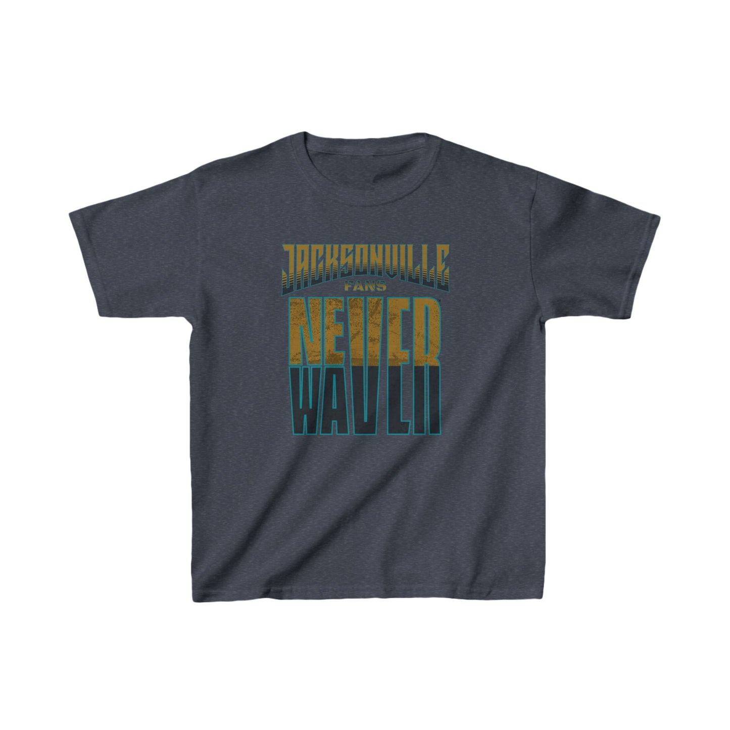 Jacksonville Fans Never Waver Kids Heavy Cotton™ Tee