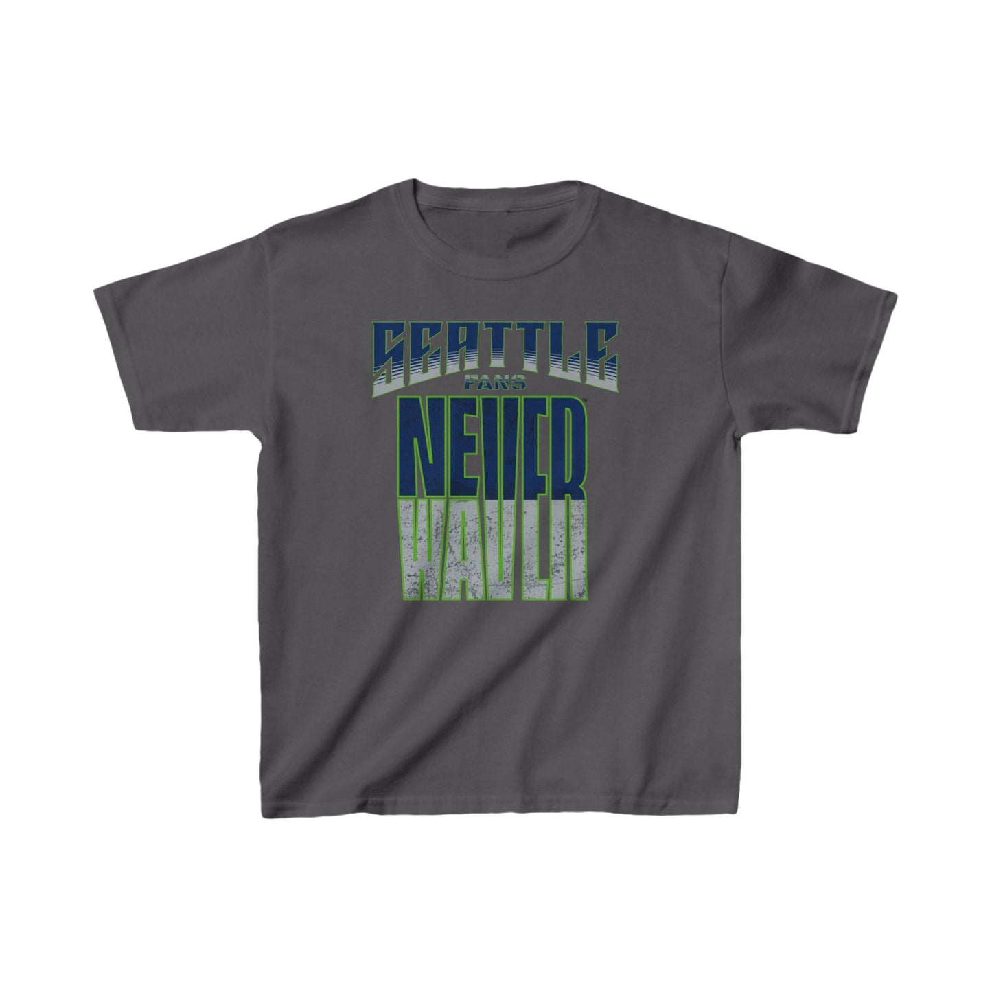 Seattle Fans Never Waver Kids Heavy Cotton™ Tee