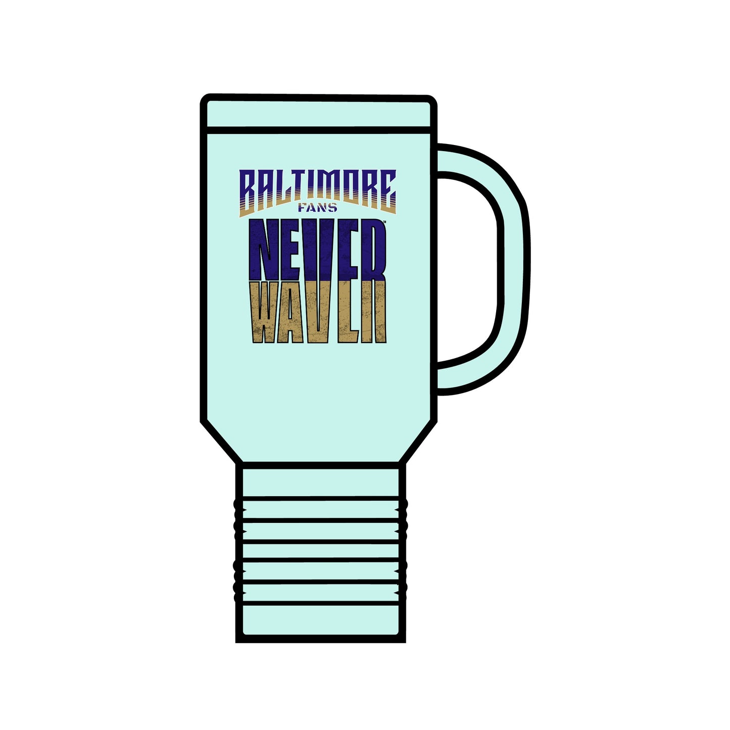 Baltimore Fans Never Waver Insulated Travel Mug, 40oz