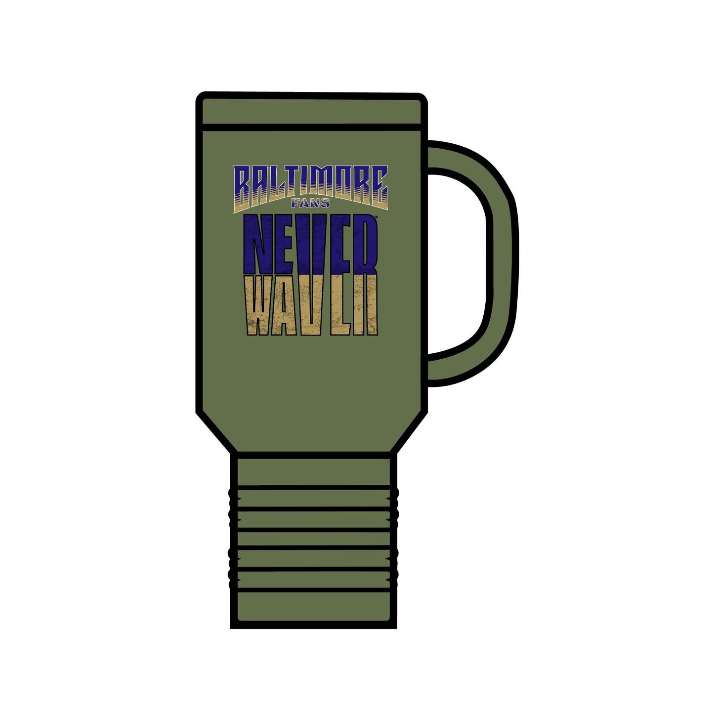 Baltimore Fans Never Waver Insulated Travel Mug, 40oz