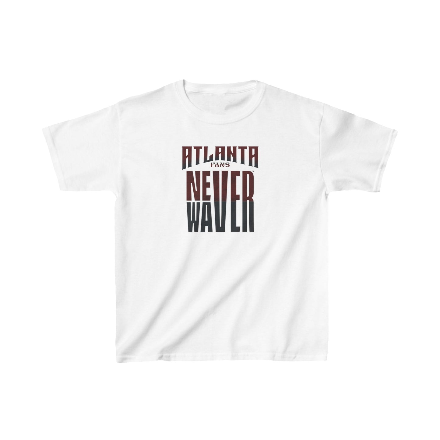 Atlanta Fans Never Waver Kids Heavy Cotton™ Tee