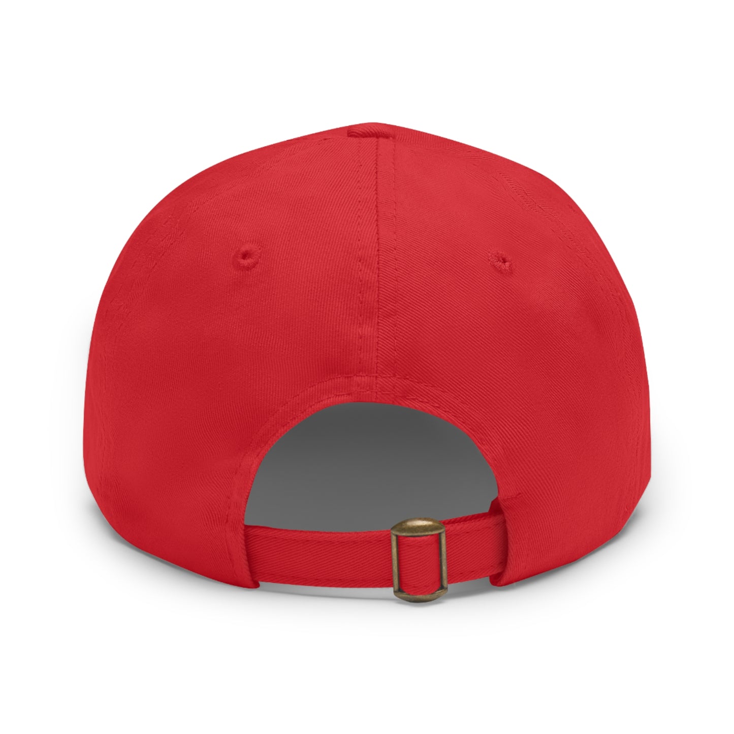 Never Waver Dad Hat with Leather Patch (Rectangle)