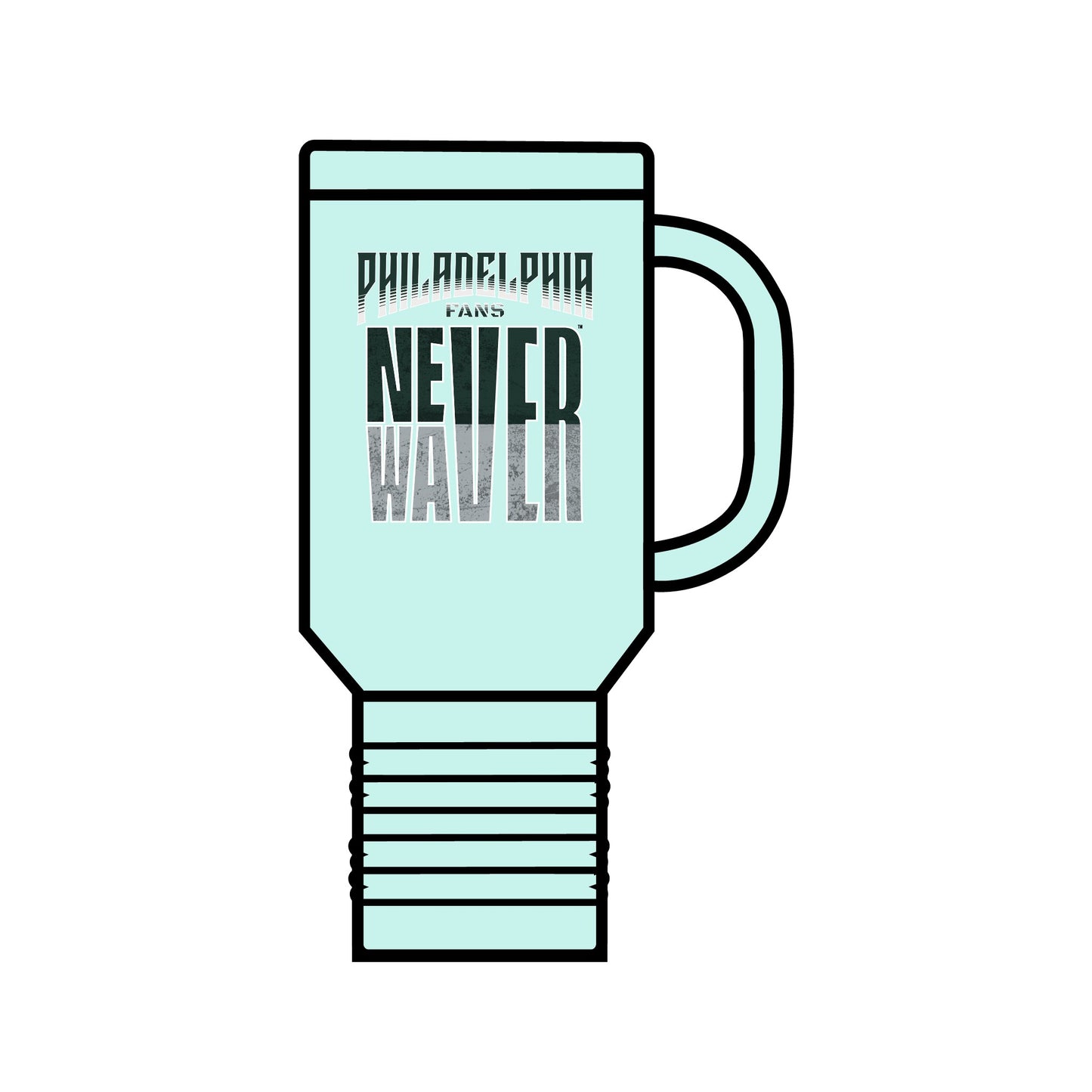 Philadelphia Fans Never Waver Insulated Travel Mug, 40oz