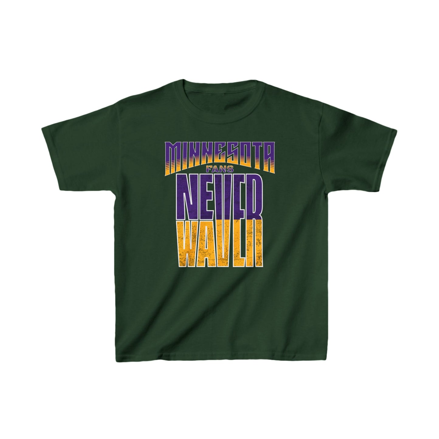 Minnesota Fans Never Waver Kids Heavy Cotton™ Tee