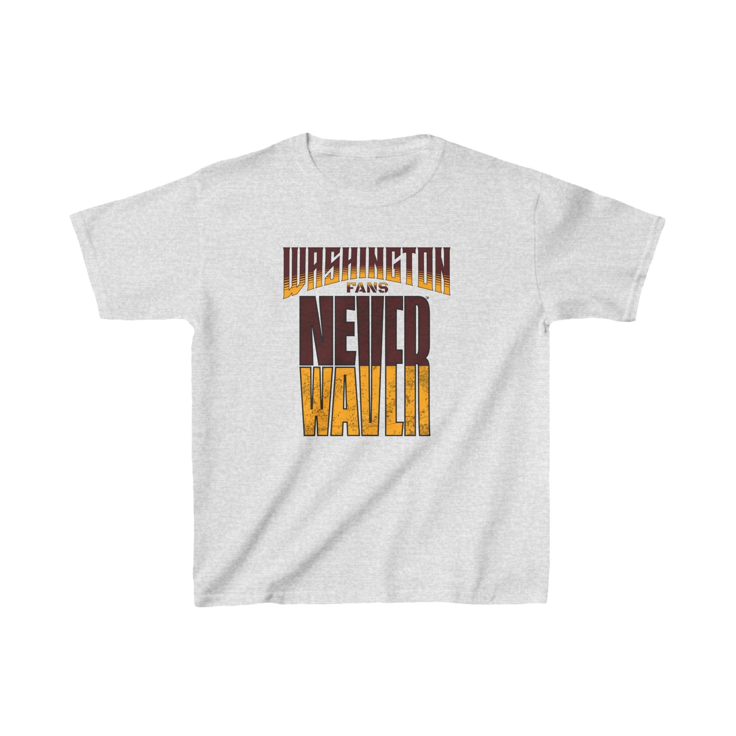 Washington Fans Never Waver Kids Heavy Cotton™ Tee