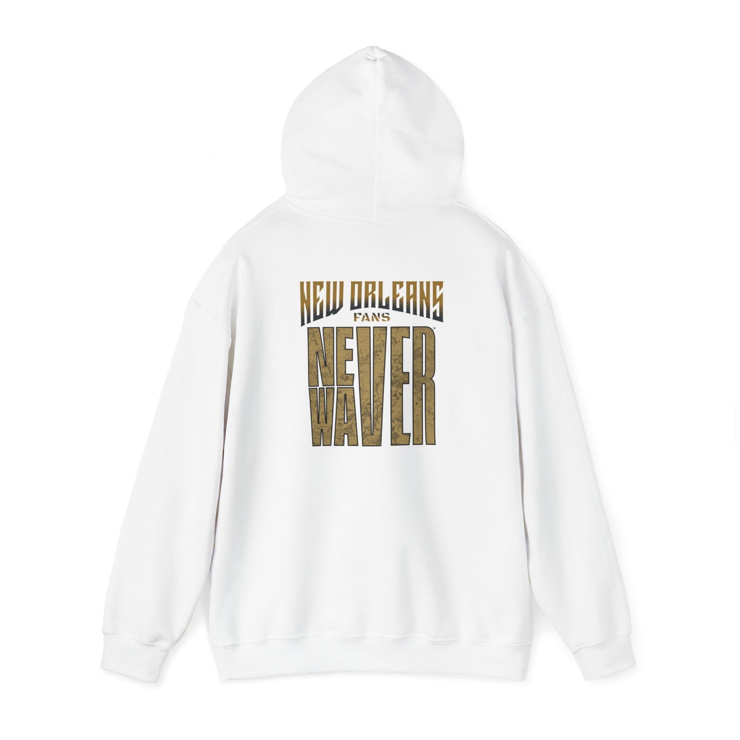 New Orleans Fans Never Waver Unisex Heavy Blend™ Hooded Sweatshirt