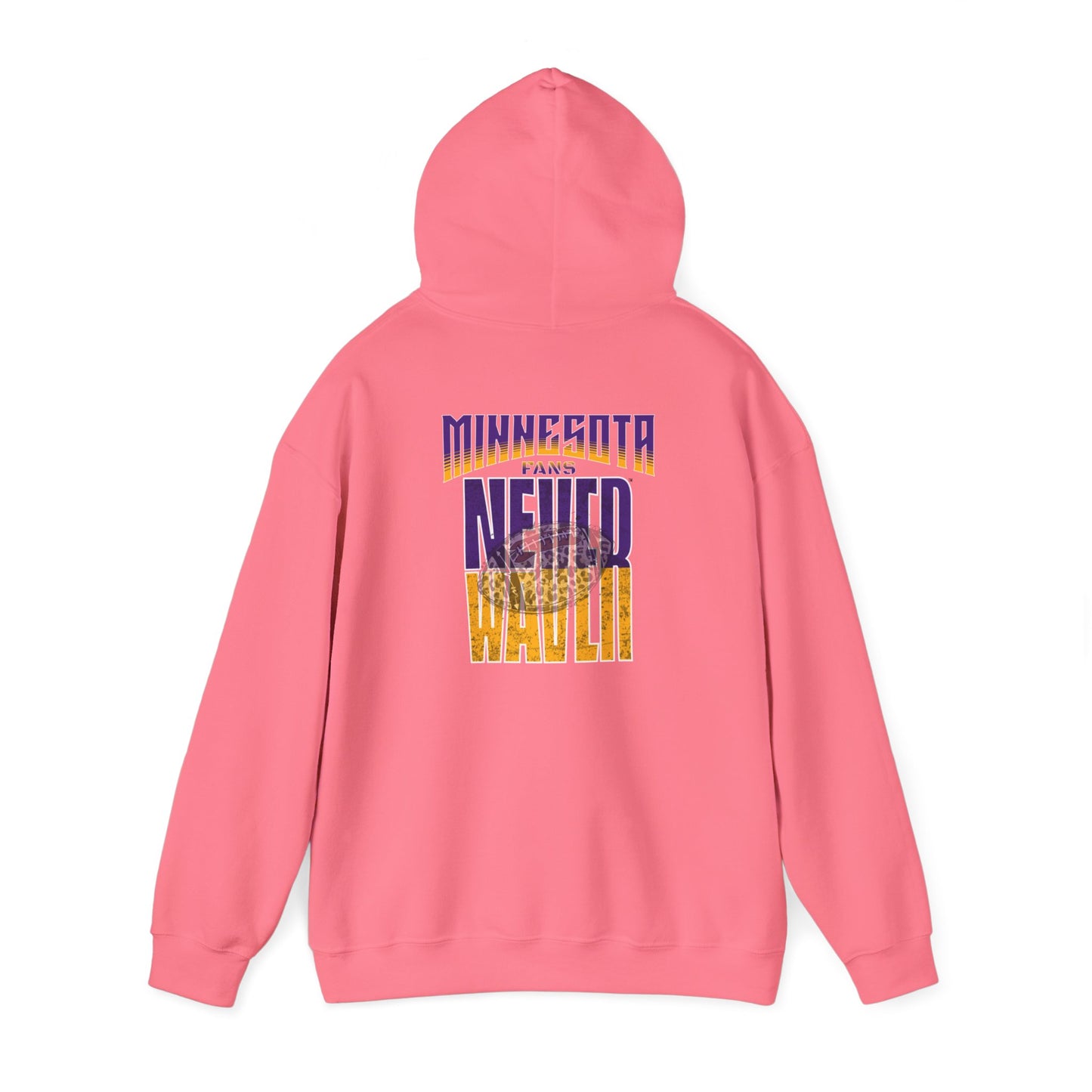 Minnesota Fans Never Waver W-Leopard Football Unisex Heavy Blend™ Hooded Sweatshirt