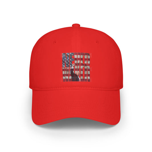 Never Waver Trump Fist Pump Low Profile Baseball Cap