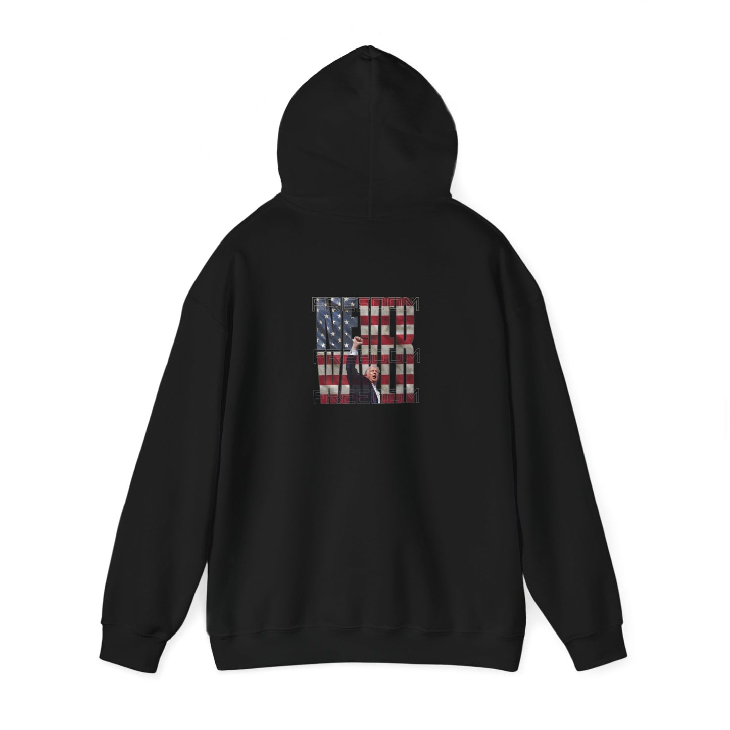 Never Waver Trump Fist Pump Unisex Heavy Blend™ Hooded Sweatshirt