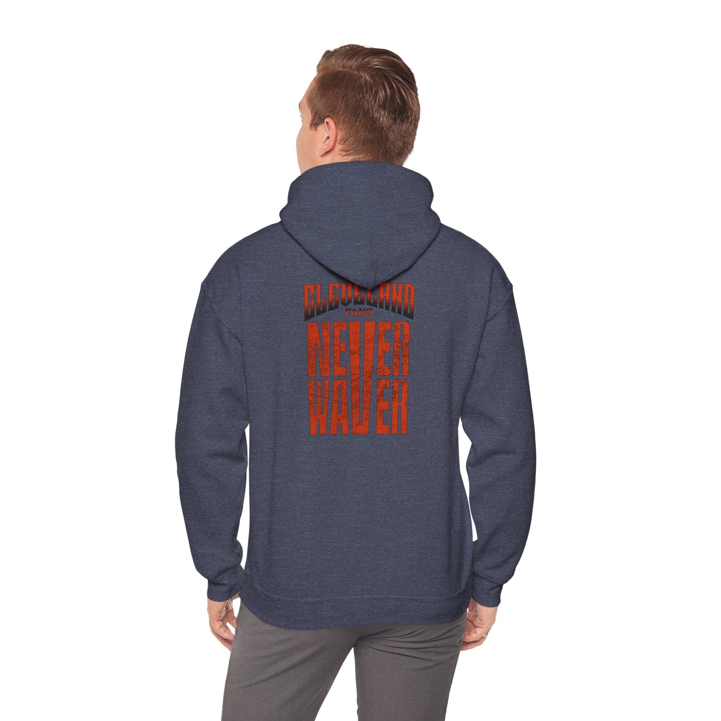 Cleveland Fans Never Waver Unisex Hooded Sweatshirt - Heavy Blend™