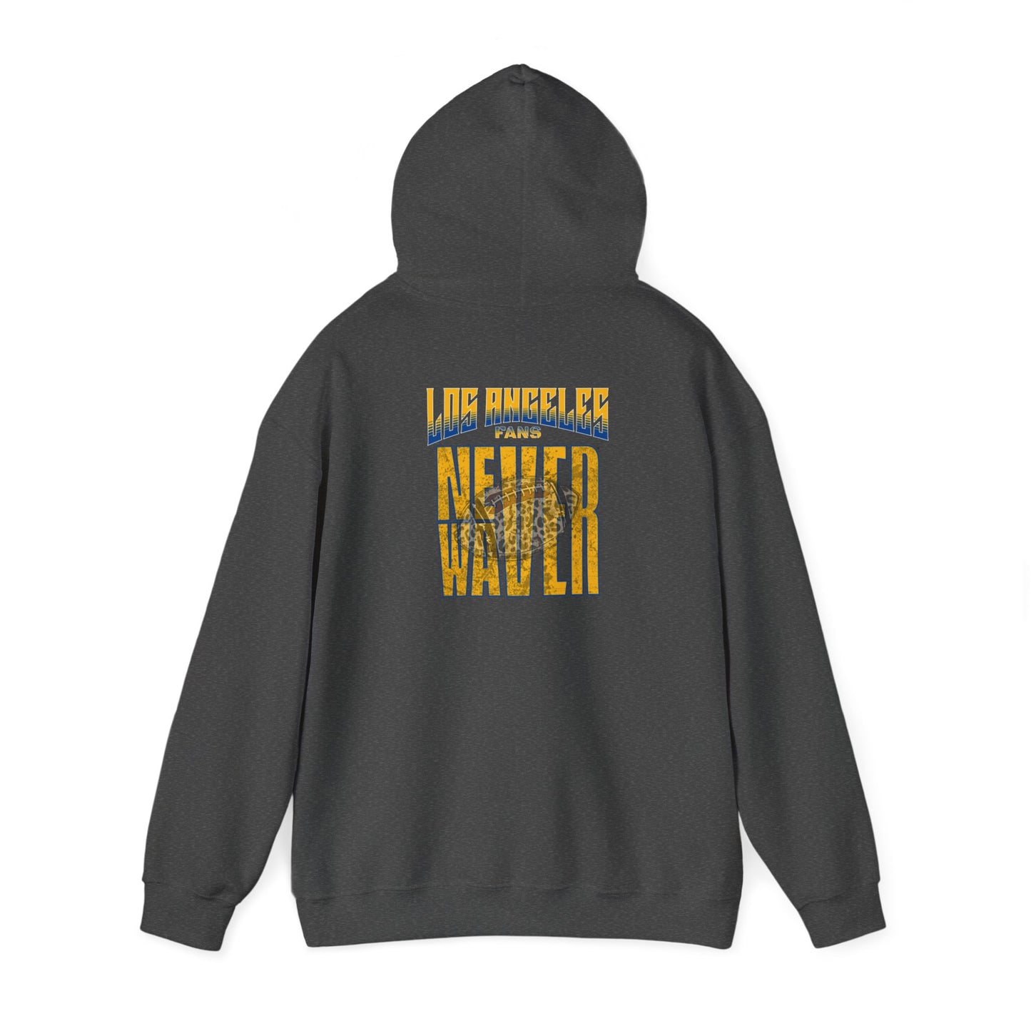 Los Angeles Fans Never Waver W-Leopard Football Unisex Heavy Blend™ Hooded Sweatshirt