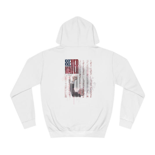 Never Waver Jesus Protecting America And Trump Unisex College Hoodie