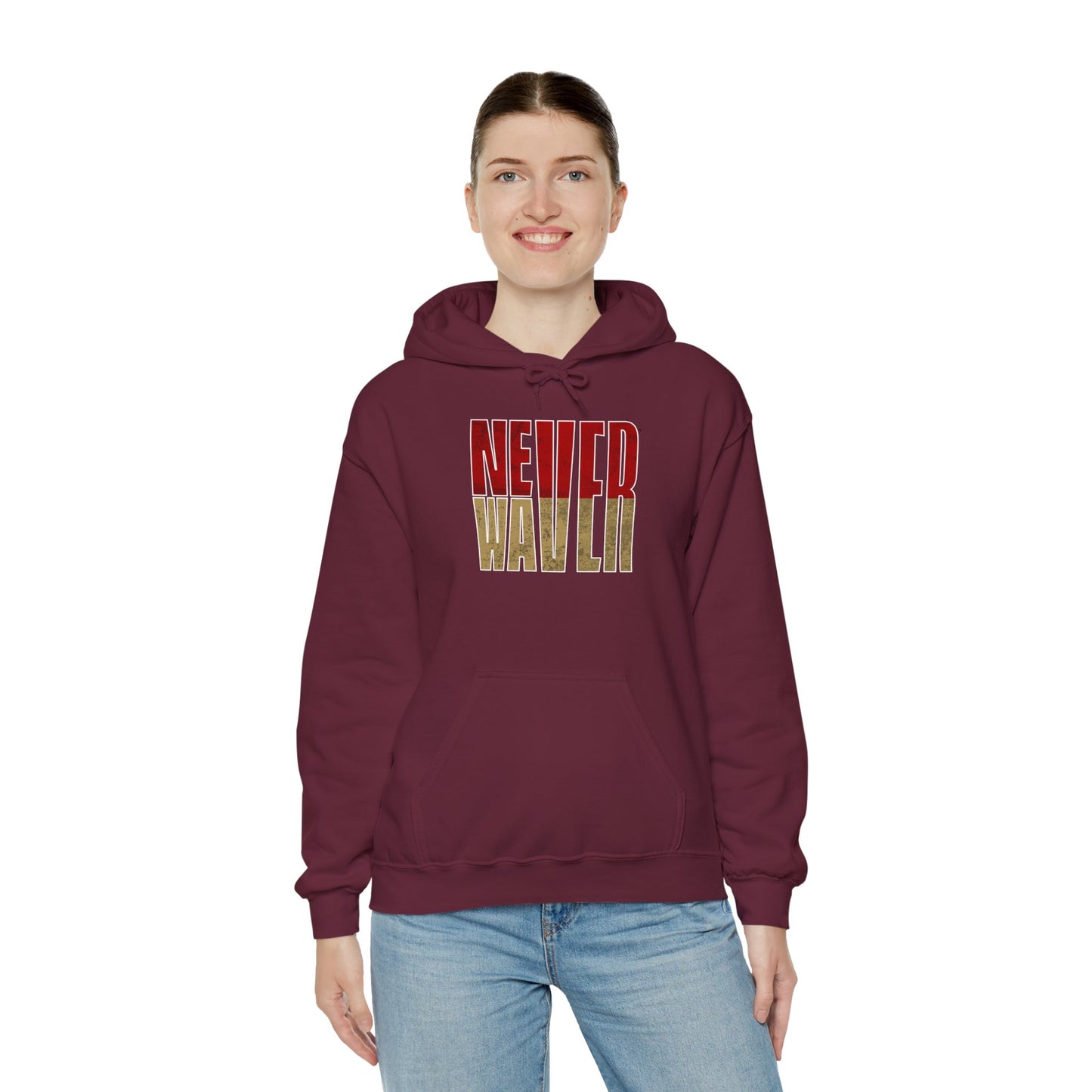 San Francisco Fans Never Waver Unisex Heavy Blend™ Hooded Sweatshirt