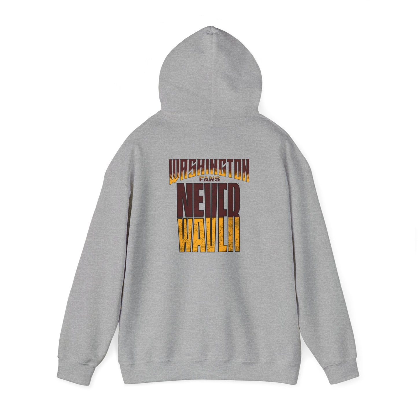 Washington Fans Never Waver Unisex Heavy Blend™ Hooded Sweatshirt