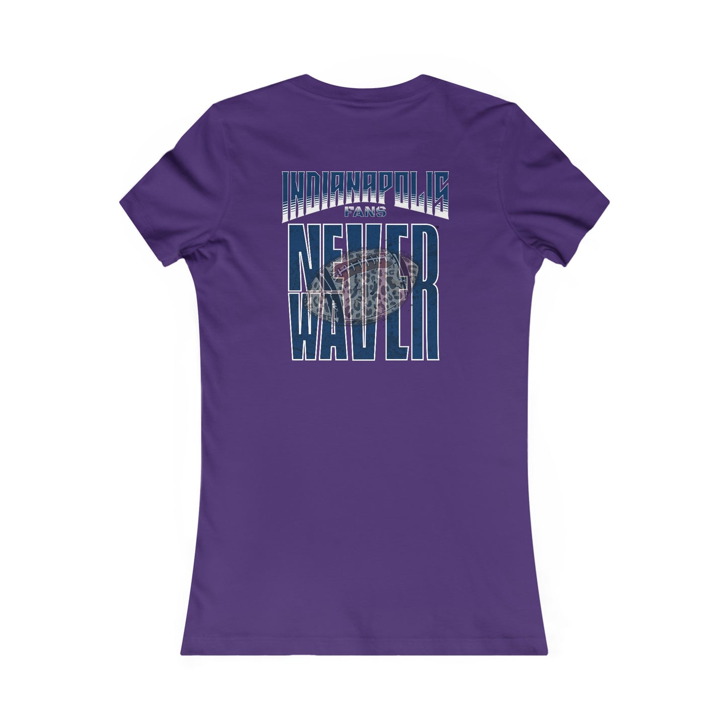 Indianapolis Fans Never Waver W-Leopard Football Women's Favorite Tee