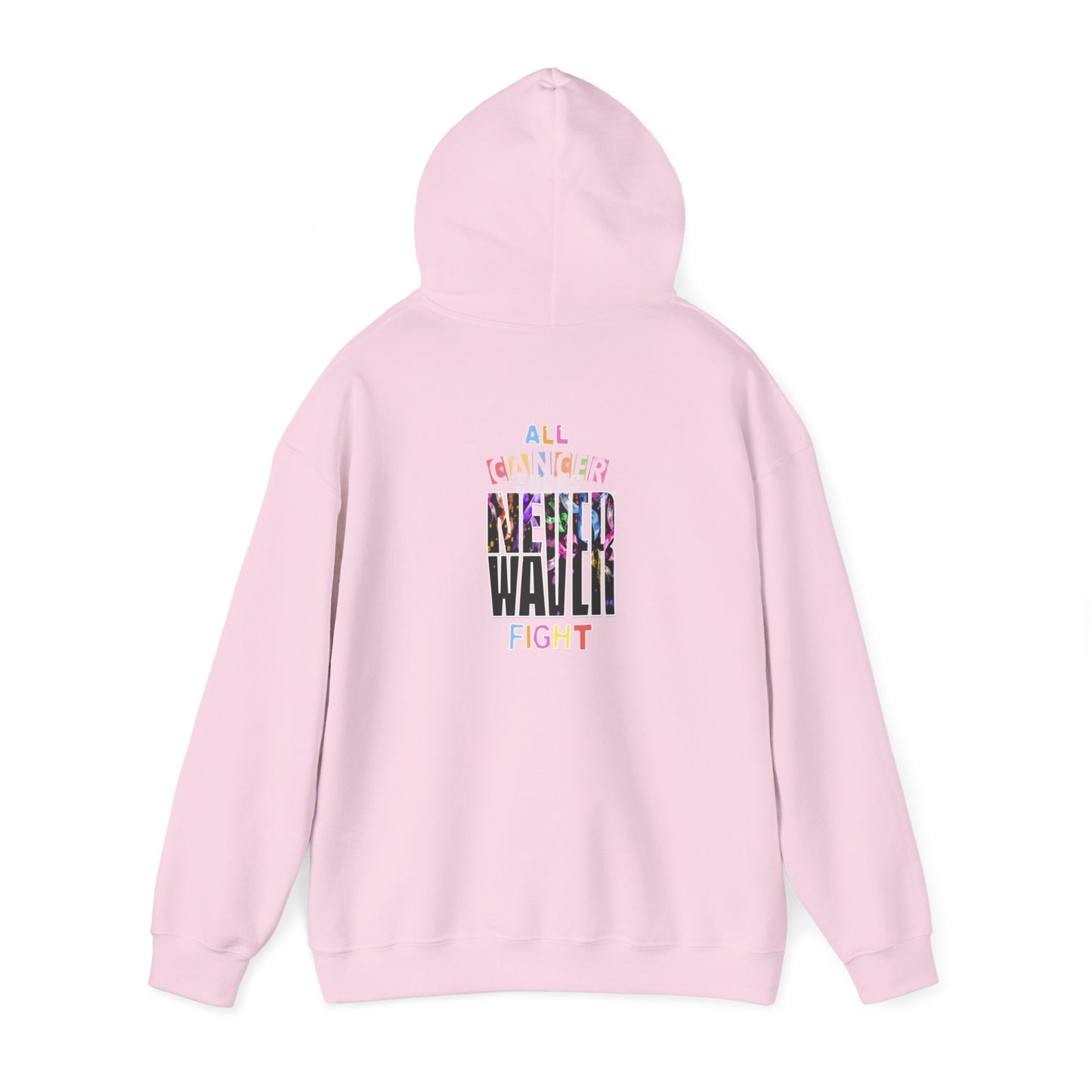 Never Waver All Cancer Sucks  Ribbons Unisex Heavy Blend™ Hooded Sweatshirt