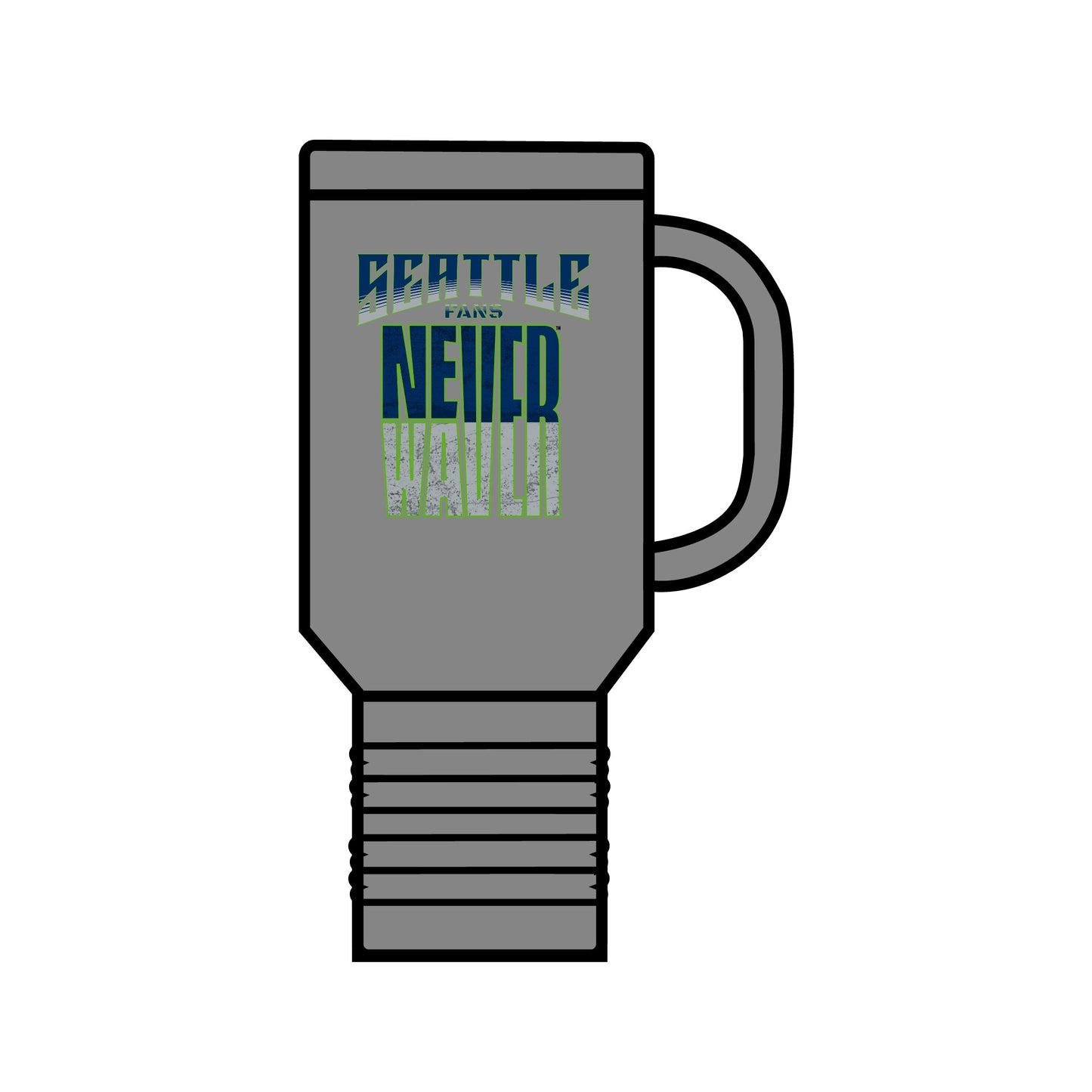 Seattle Fans Never Waver Insulated Travel Mug, 40oz