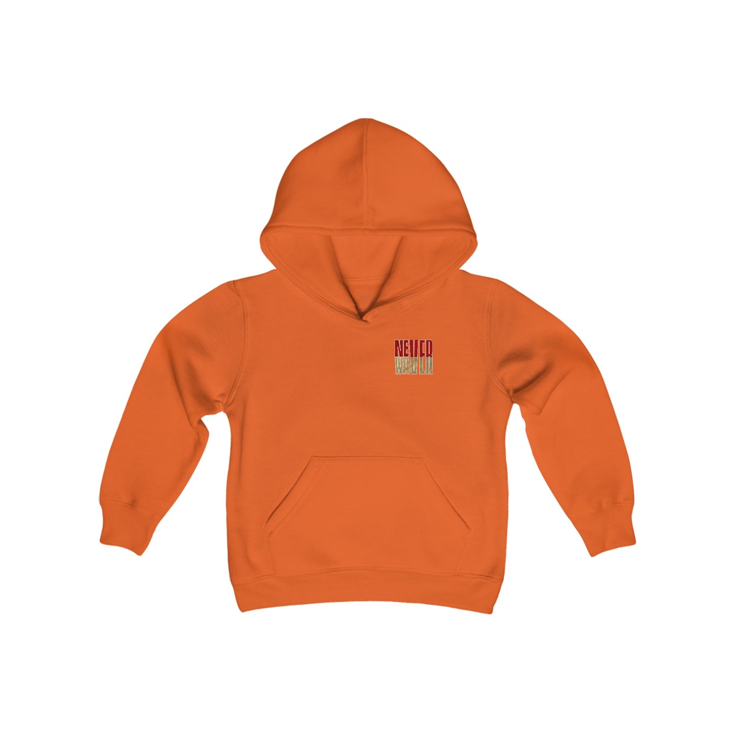 San Francisco Fans Never Waver Youth Heavy Blend Hooded Sweatshirt