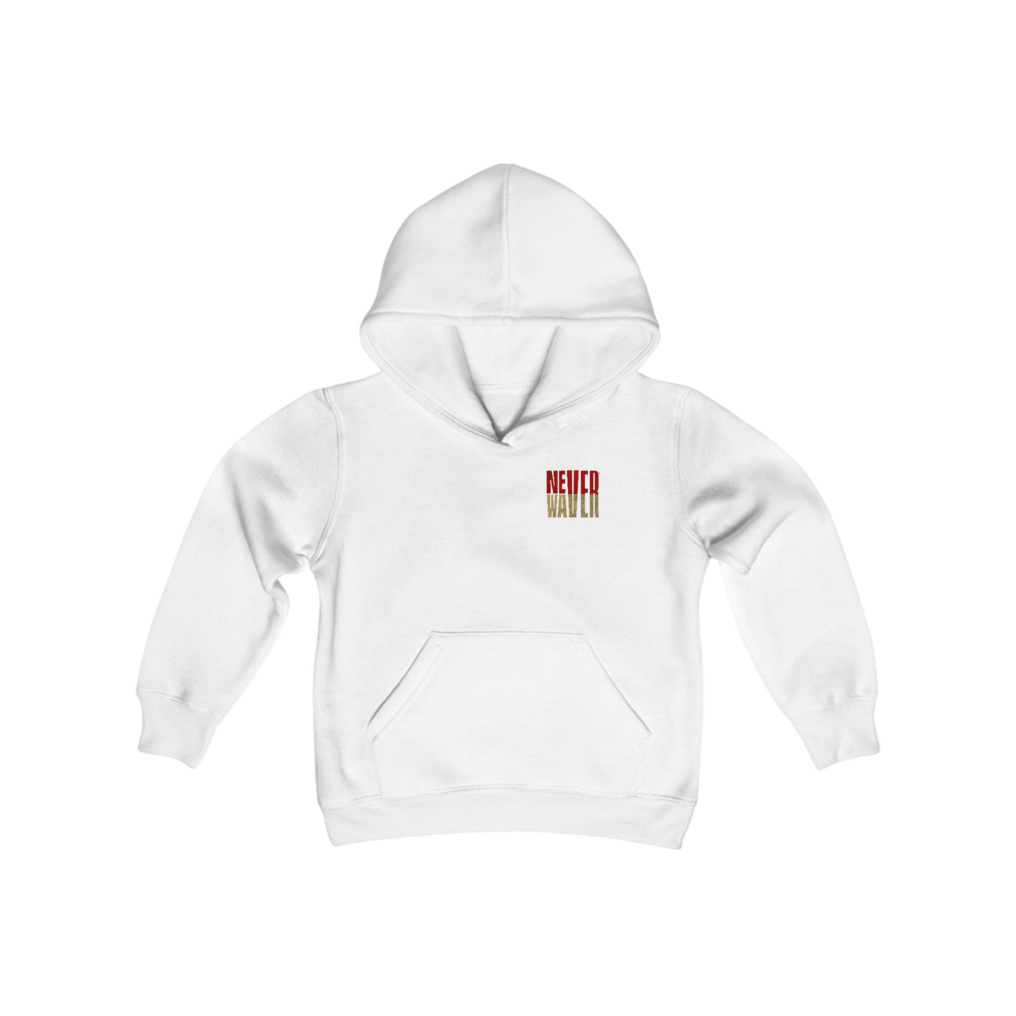 San Francisco Fans Never Waver Youth Heavy Blend Hooded Sweatshirt