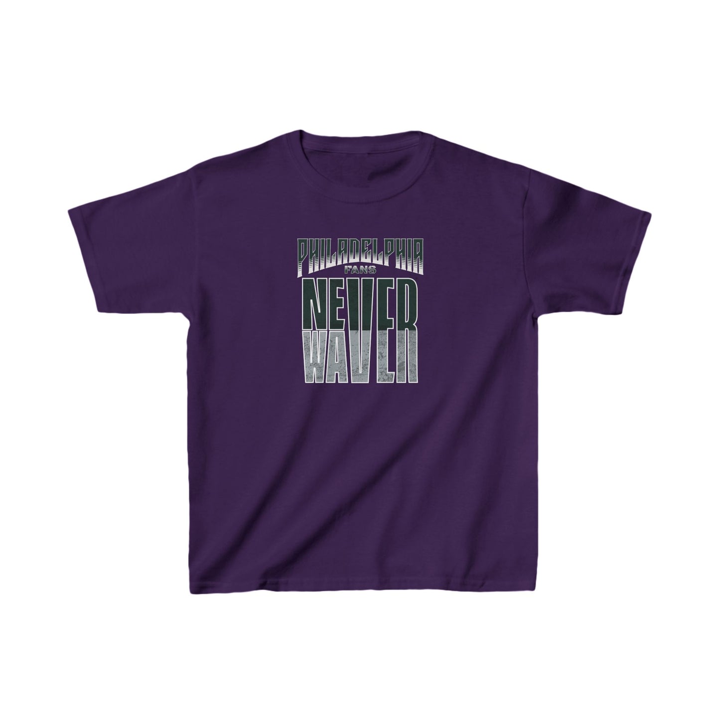 Philadelphia Fans Never Waver Kids Heavy Cotton™ Tee