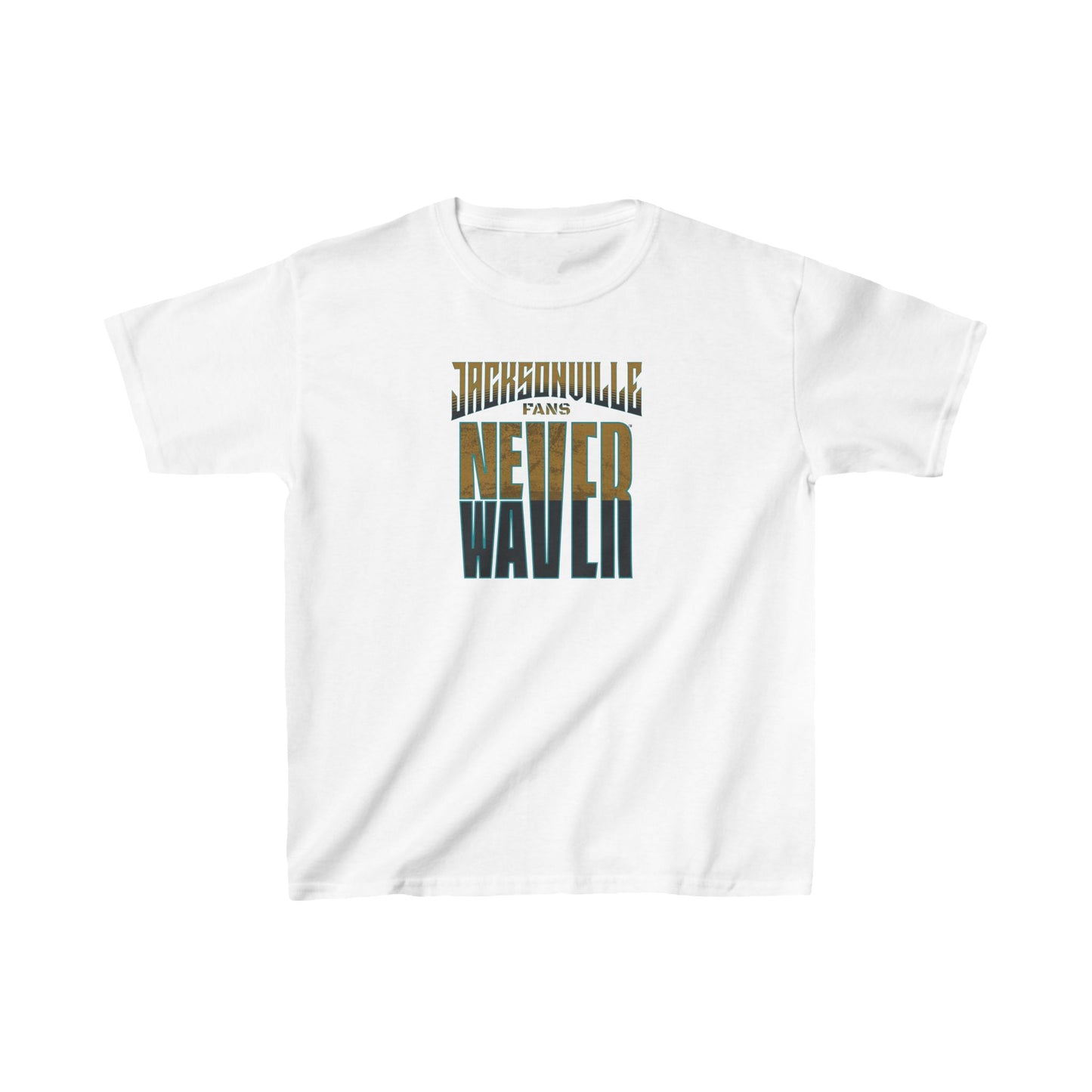 Jacksonville Fans Never Waver Kids Heavy Cotton™ Tee