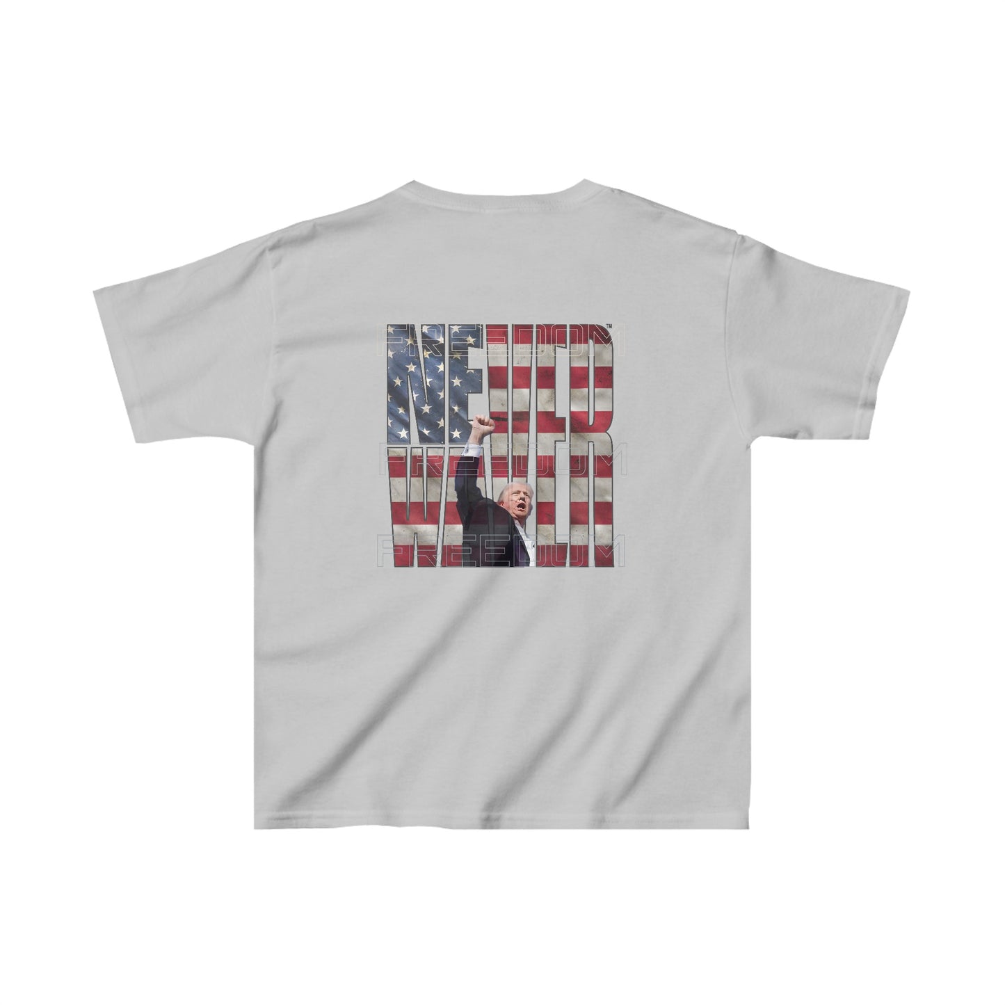 Never Waver Trump Fist Pump Kids Heavy Cotton™ Tee