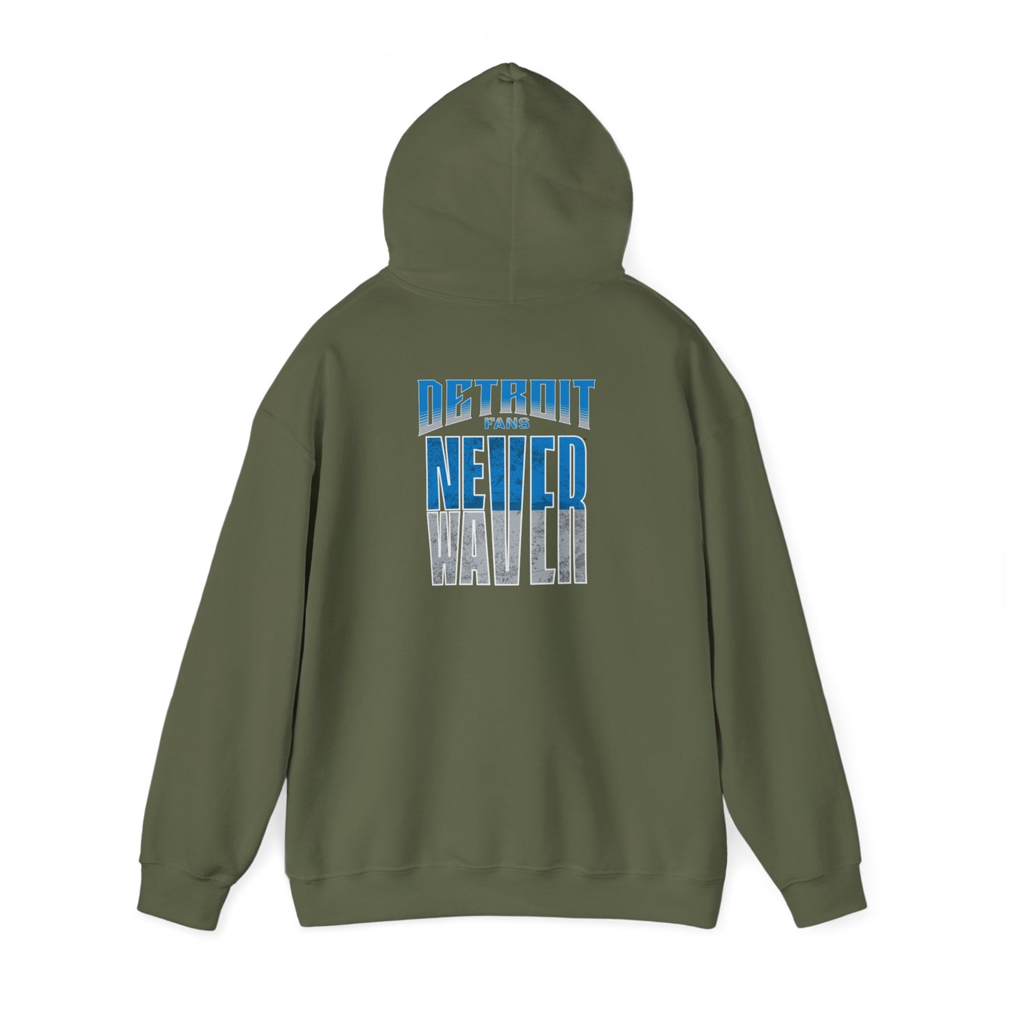 Detroit Fans Never Waver Unisex Heavy Blend™ Hooded Sweatshirt