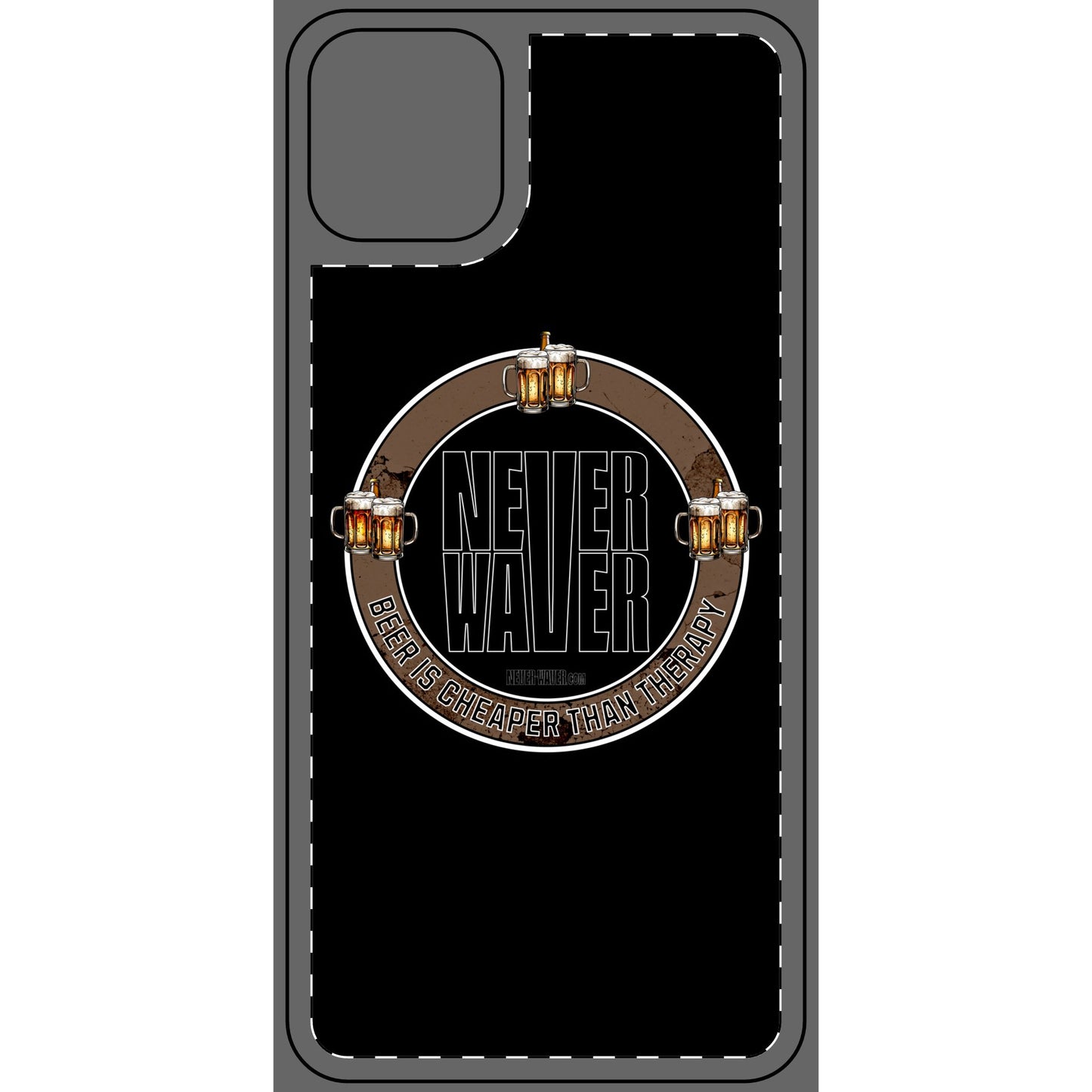 Never Waver Phone Skin - Beer Lover's Accessory