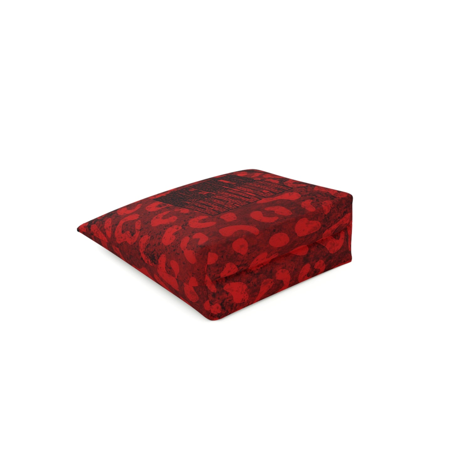 Never Waver Red Leopard Cotton Cosmetic Bag