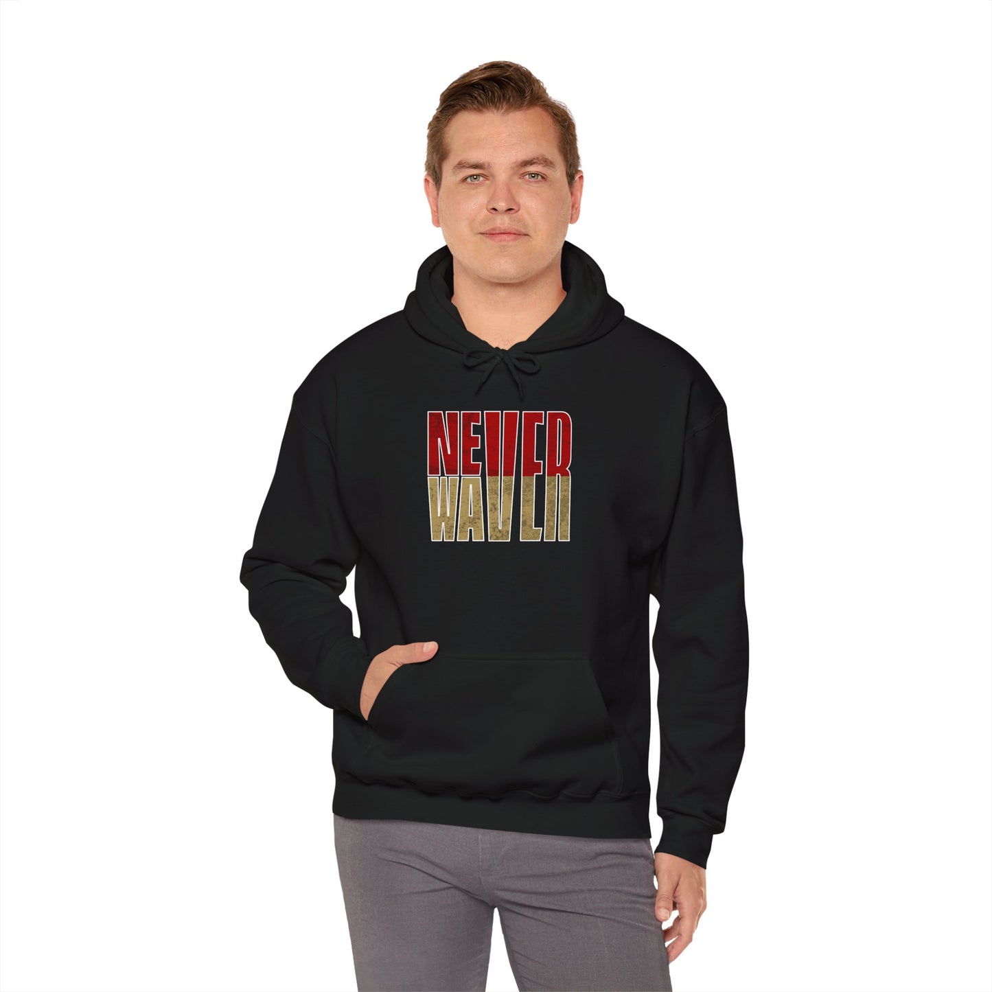 San Francisco Fans Never Waver Unisex Heavy Blend™ Hooded Sweatshirt