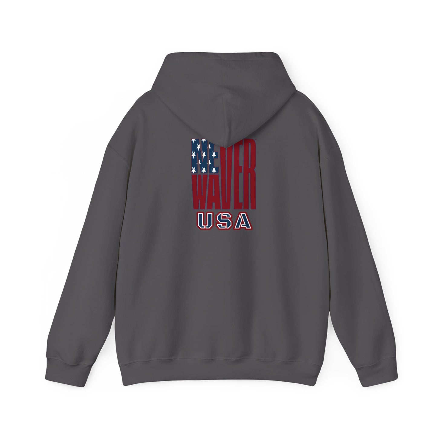 Never Waver USA Unisex Heavy Blend™ Hooded Sweatshirt