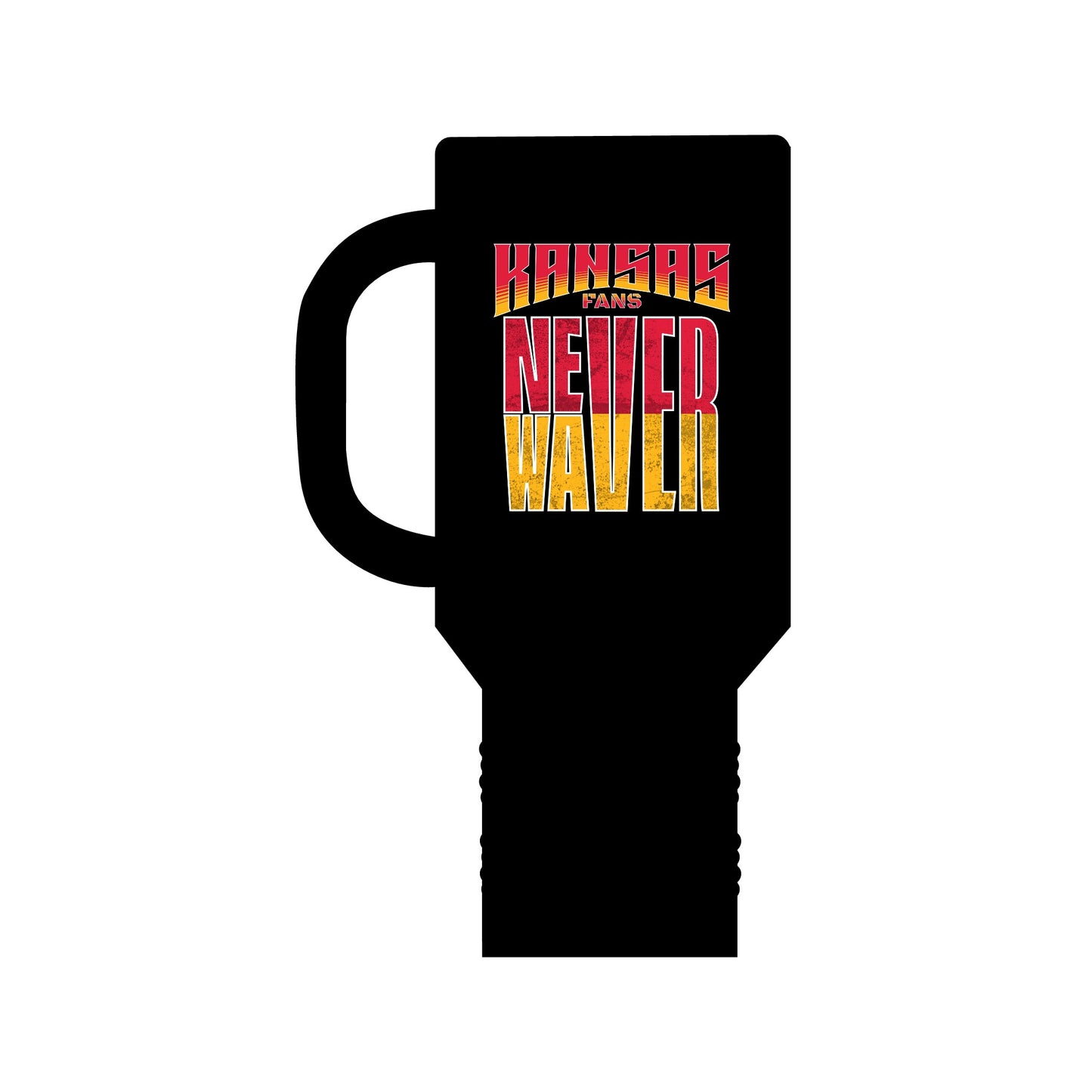 Kansas Fans Never Waver Insulated Travel Mug, 40oz