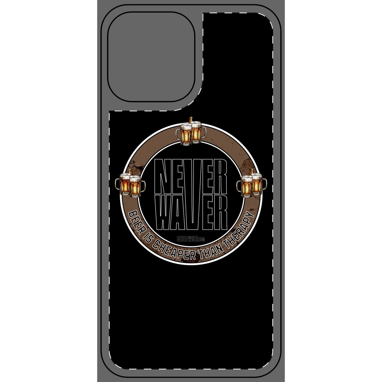 Never Waver Phone Skin - Beer Lover's Accessory