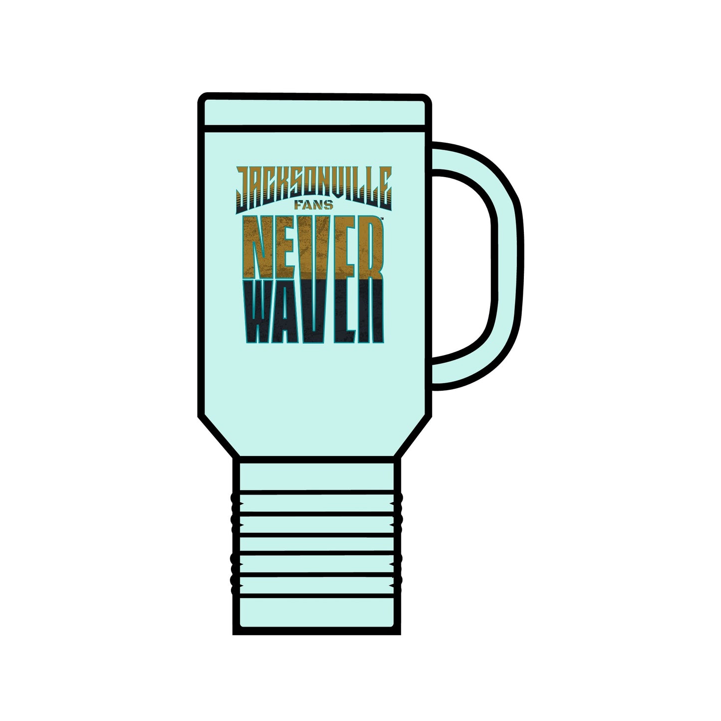 Jacksonville Fans Never Waver Insulated Travel Mug, 40oz