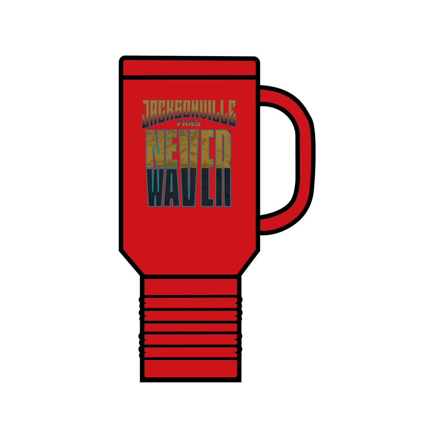 Jacksonville Fans Never Waver Insulated Travel Mug, 40oz