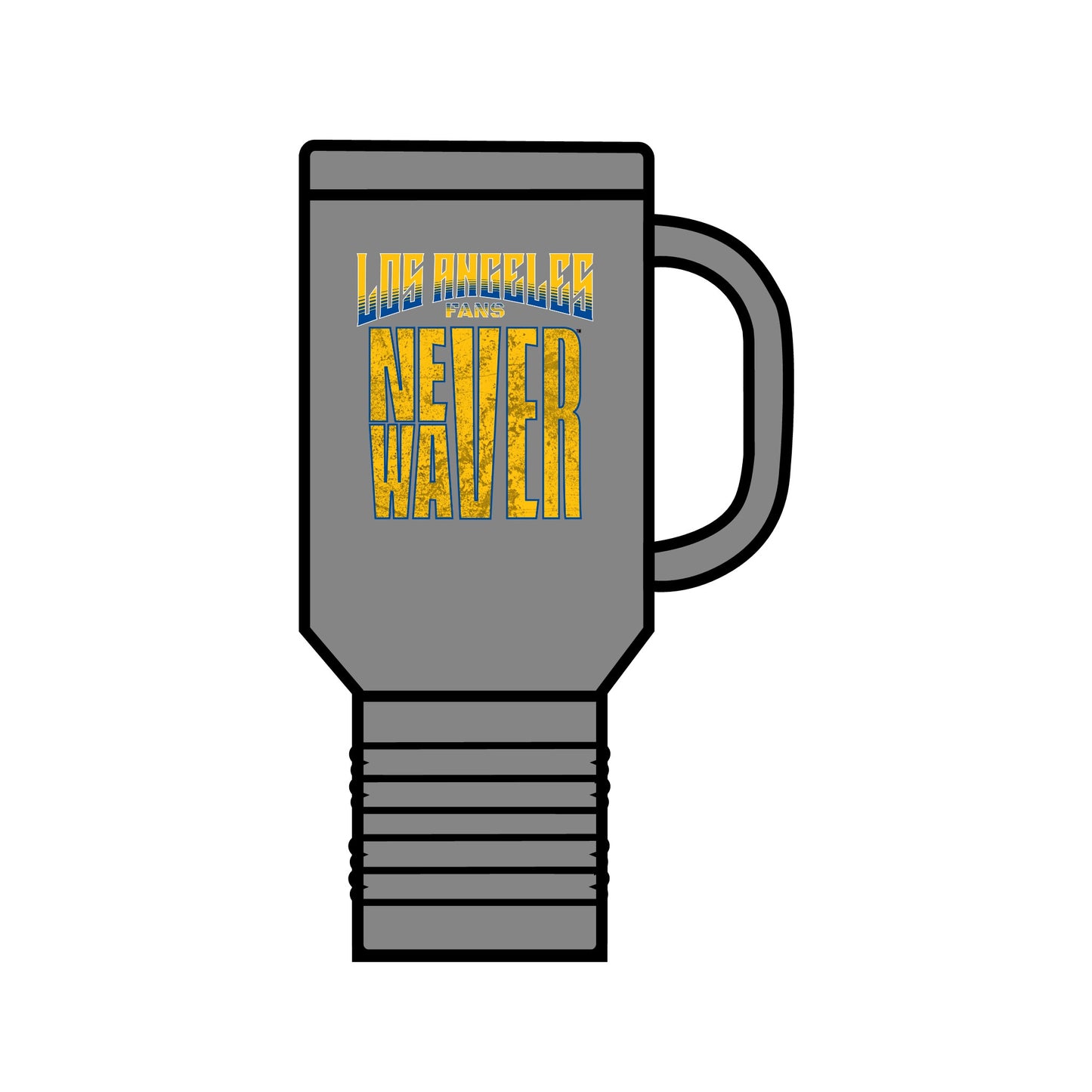 Los Angeles Fans Never Waver Insulated Travel Mug, 40oz