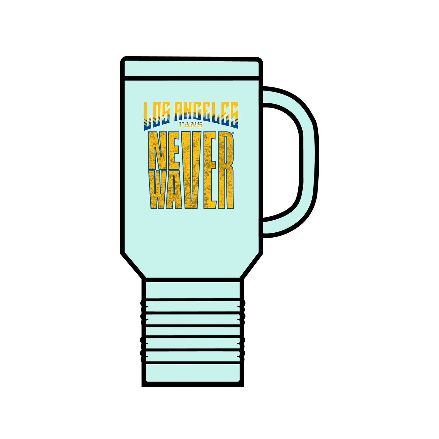 Los Angeles Fans Never Waver Insulated Travel Mug, 40oz