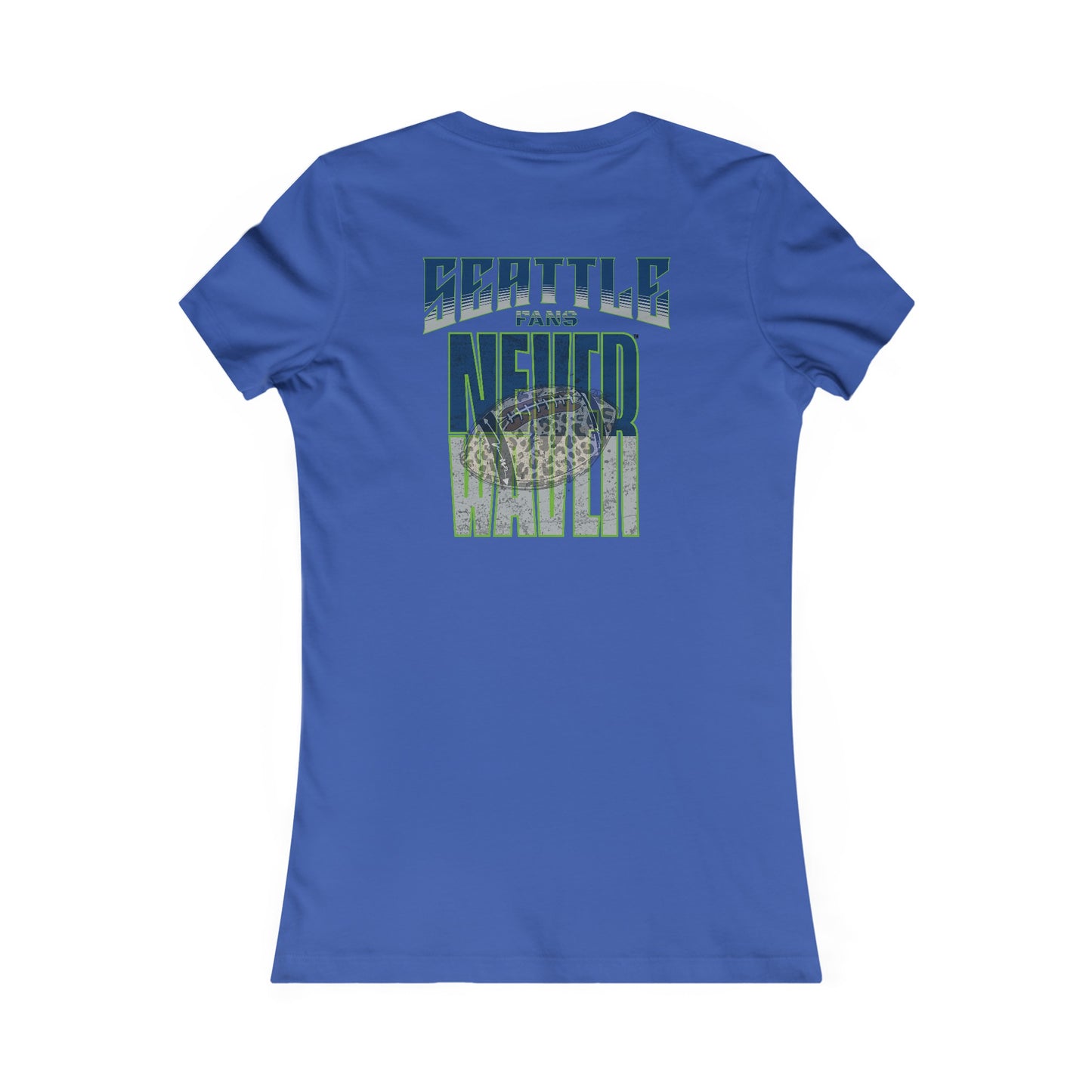 Seattle Fans Never Waver W-Leopard Football Women's Favorite Tee