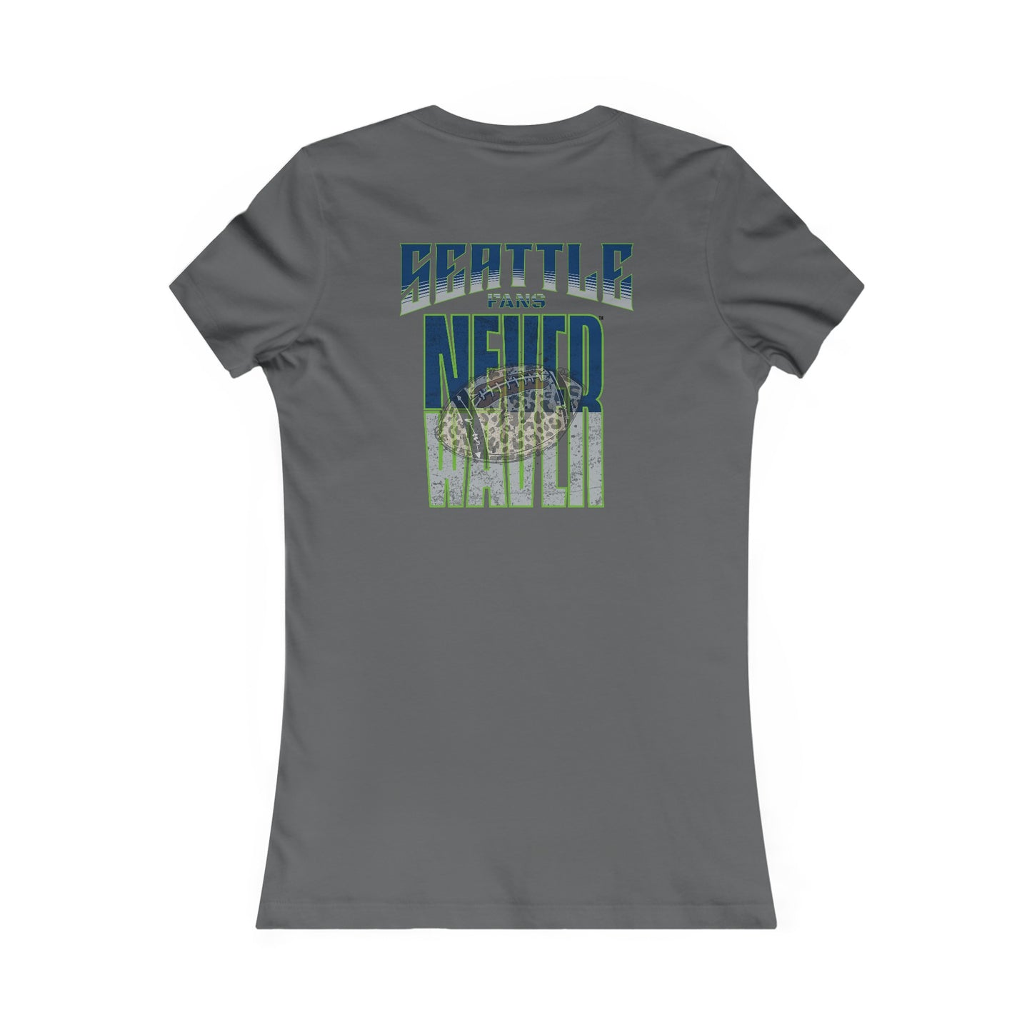 Seattle Fans Never Waver W-Leopard Football Women's Favorite Tee