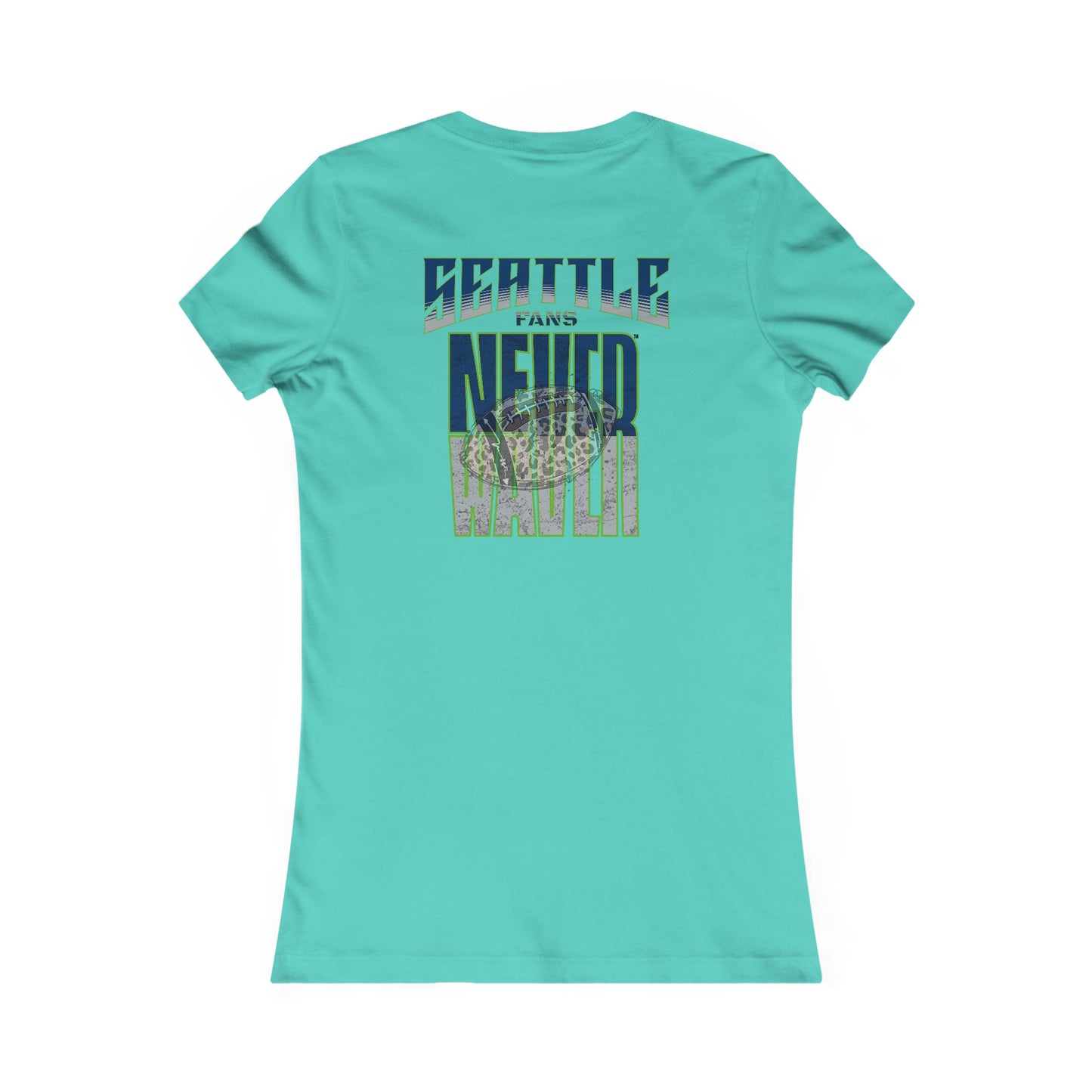 Seattle Fans Never Waver W-Leopard Football Women's Favorite Tee