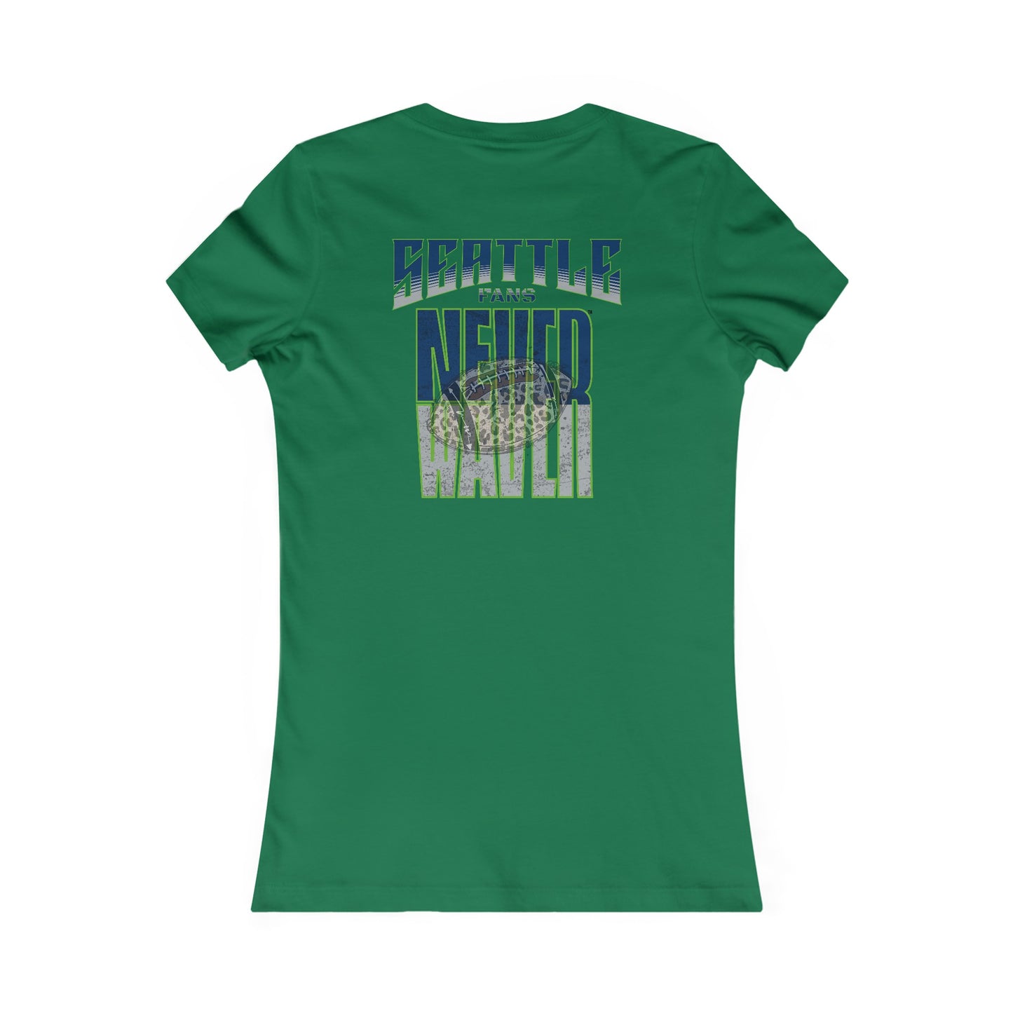 Seattle Fans Never Waver W-Leopard Football Women's Favorite Tee