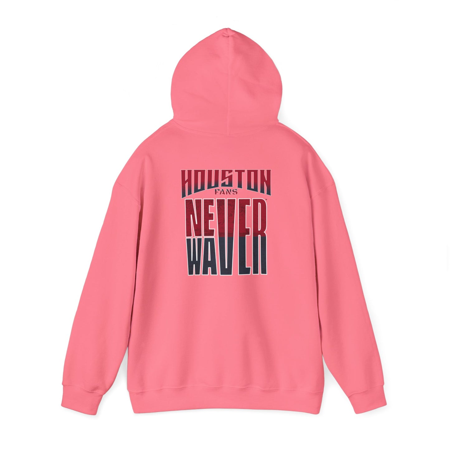 Huston Fans Never Waver Unisex Heavy Blend™ Hooded Sweatshirt