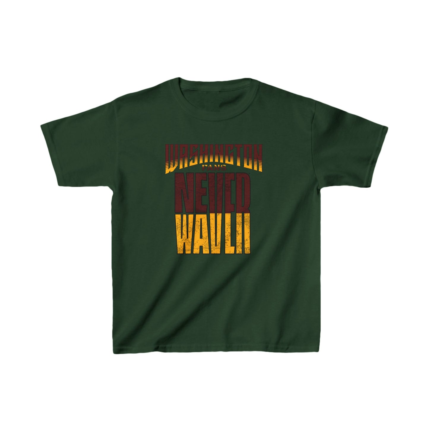 Washington Fans Never Waver Kids Heavy Cotton™ Tee