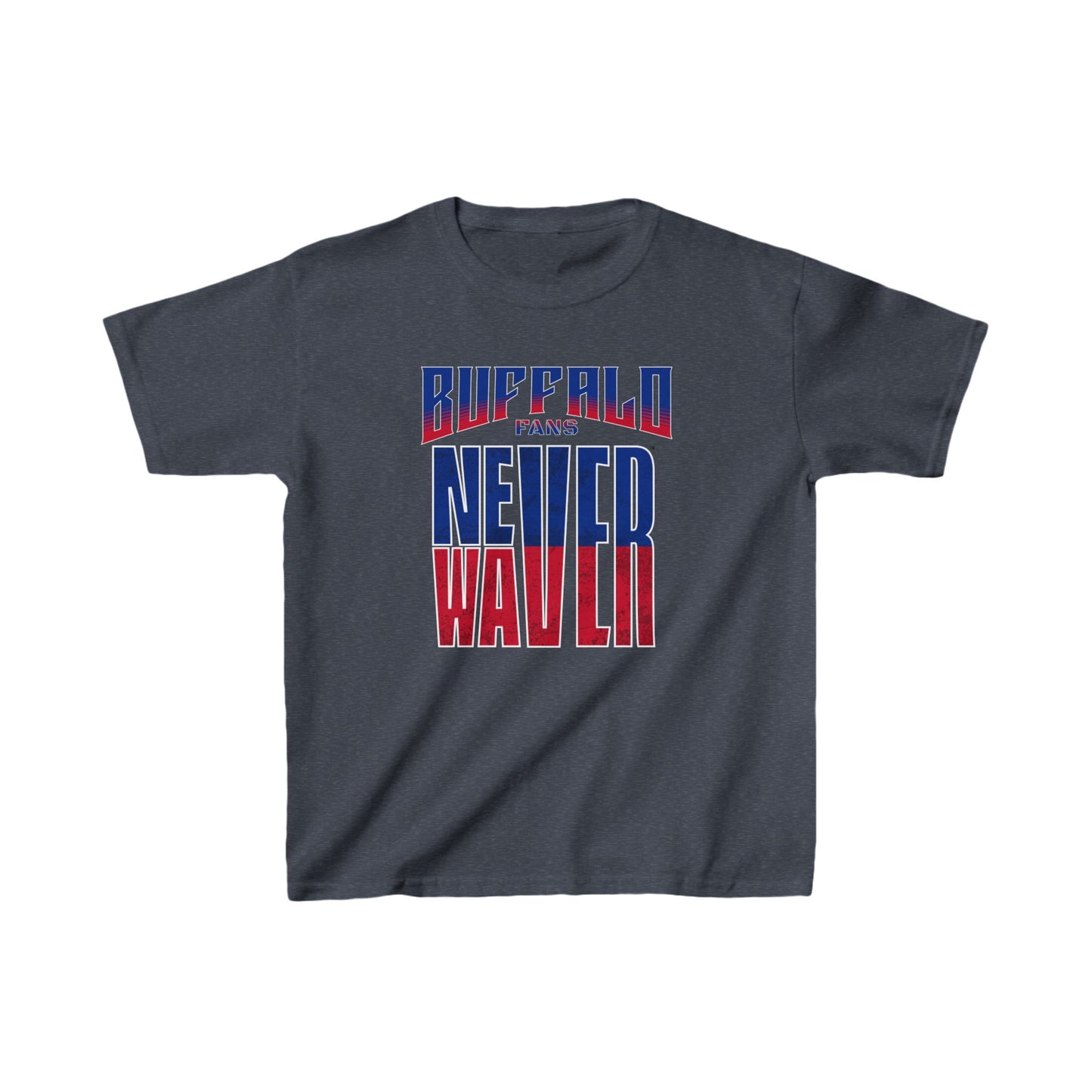 Buffalo Fans Never Waver Kids Heavy Cotton™ Tee