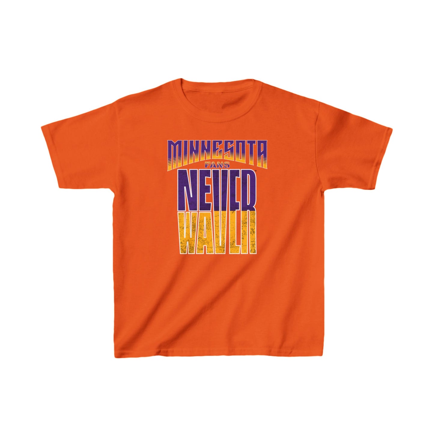 Minnesota Fans Never Waver Kids Heavy Cotton™ Tee