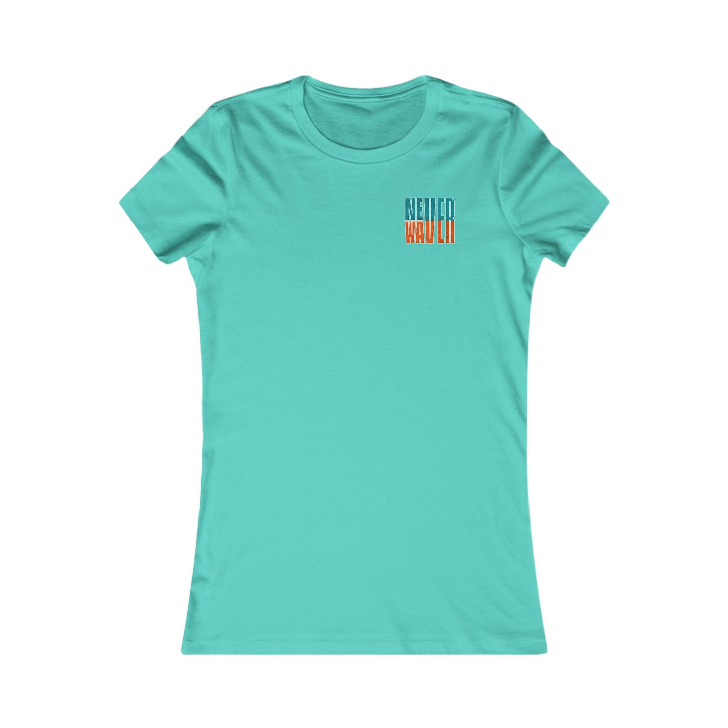 Miami Fans Never Waver W-Leopard Football Women's Favorite Tee