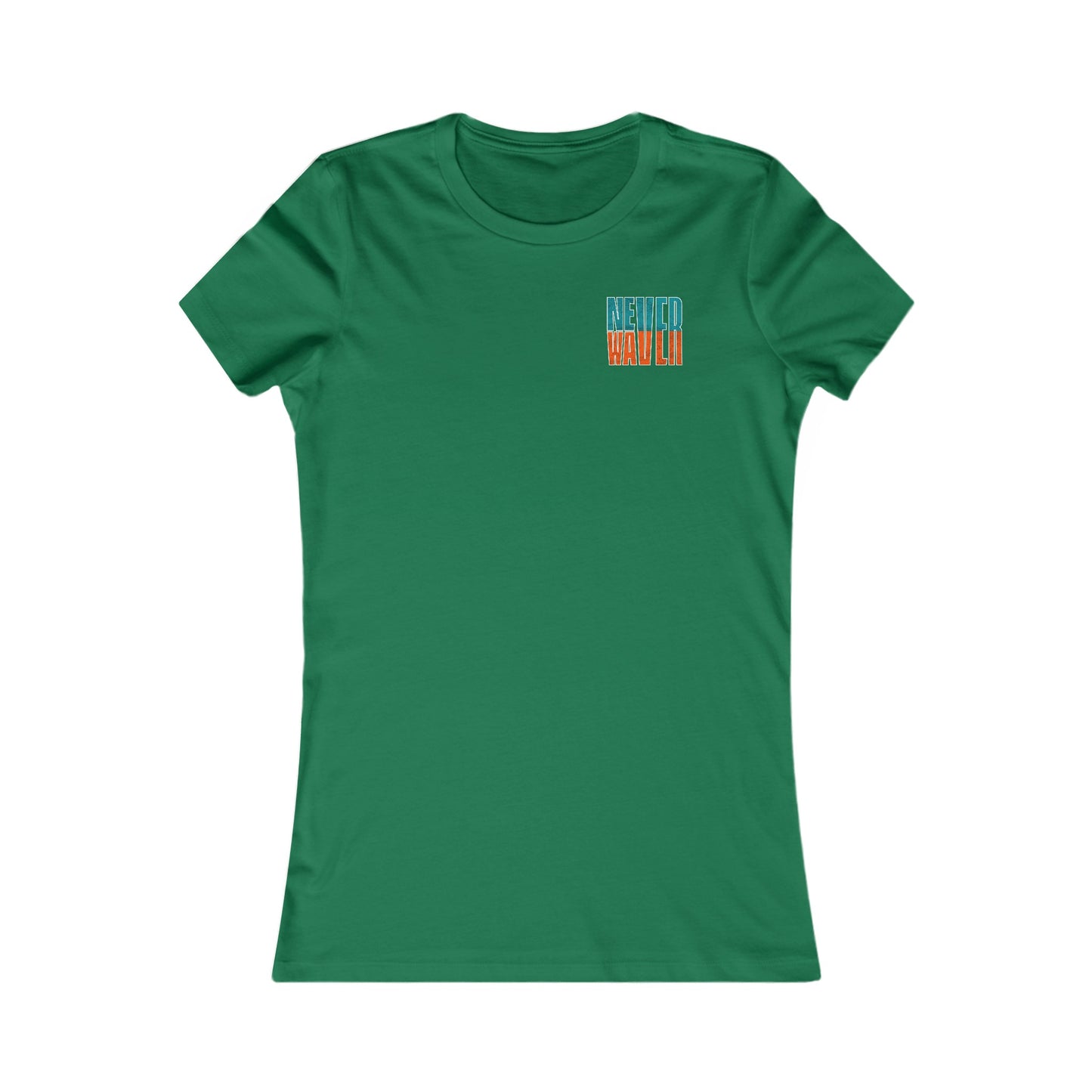 Miami Fans Never Waver W-Leopard Football Women's Favorite Tee